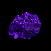 Red Zircon, Spessartine, Tourmaline on Epidote & Feldspar specimen 28*25*28mm 21g in UV light - Rocks and Things Store