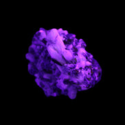 Red Zircon, Spessartine, Tourmaline on Epidote & Feldspar specimen 28*25*28mm 21g in UV light - Rocks and Things Store