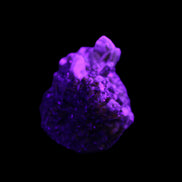 Red Zircon, Spessartine, Tourmaline on Epidote & Feldspar specimen 28*25*28mm 21g in UV light - Rocks and Things Store