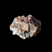 Red Zircon, Spessartine, Tourmaline on Epidote & Feldspar specimen 28*25*28mm 21g in sunlight - Rocks and Things Store