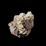 Red Zircon, Spessartine, Tourmaline on Epidote & Feldspar specimen 28*25*28mm 21g in sunlight - Rocks and Things Store