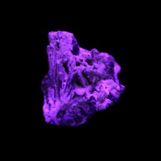 Yellow Tourmaline floral cluster specimen 26*28*25mm 12.5g in UV light - Rocks and Things Store