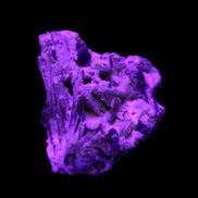 Yellow Tourmaline floral cluster specimen 26*28*25mm 12.5g in UV light - Rocks and Things Store