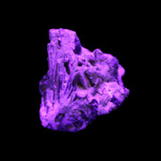 Yellow Tourmaline floral cluster specimen 26*28*25mm 12.5g in UV light - Rocks and Things Store