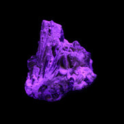 Yellow Tourmaline floral cluster specimen 26*28*25mm 12.5g in UV light - Rocks and Things Store