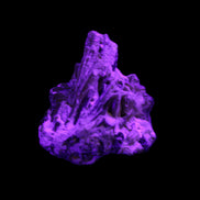 Yellow Tourmaline floral cluster specimen 26*28*25mm 12.5g in UV light - Rocks and Things Store