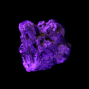 Yellow Tourmaline floral cluster specimen 26*28*25mm 12.5g in UV light - Rocks and Things Store