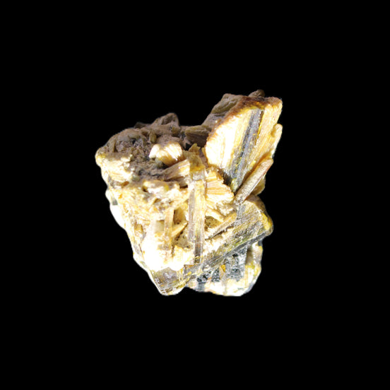 Yellow Tourmaline floral cluster specimen 26*28*25mm 12.5g in sunlight - Rocks and Things Store