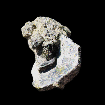 Magnetic Epidote irregular hexagon crystal cluster 37-42mm 30-36g in sunlight - Rocks and Things Store