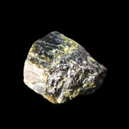 Magnetic Epidote glossy irregular hexagon crystal 20mm 9-11g in sunlight - Rocks and Things Store