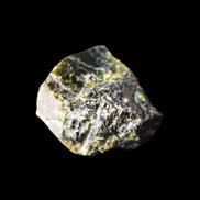 Magnetic Epidote glossy irregular hexagon crystal 20mm 9-11g in sunlight - Rocks and Things Store