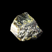 Magnetic Epidote glossy irregular hexagon crystal 20mm 9-11g in sunlight - Rocks and Things Store