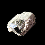 Magnetic Epidote glossy irregular hexagon crystal 20mm 9-11g in sunlight - Rocks and Things Store