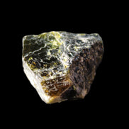 Magnetic Epidote glossy irregular hexagon crystal 20mm 9-11g in sunlight - Rocks and Things Store