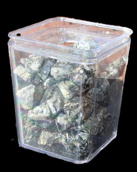 Magnetic Epidote floral, hexagonal & octahedral crystal clusters 490g WHOLESALE in sunlight - Rocks and Things Store