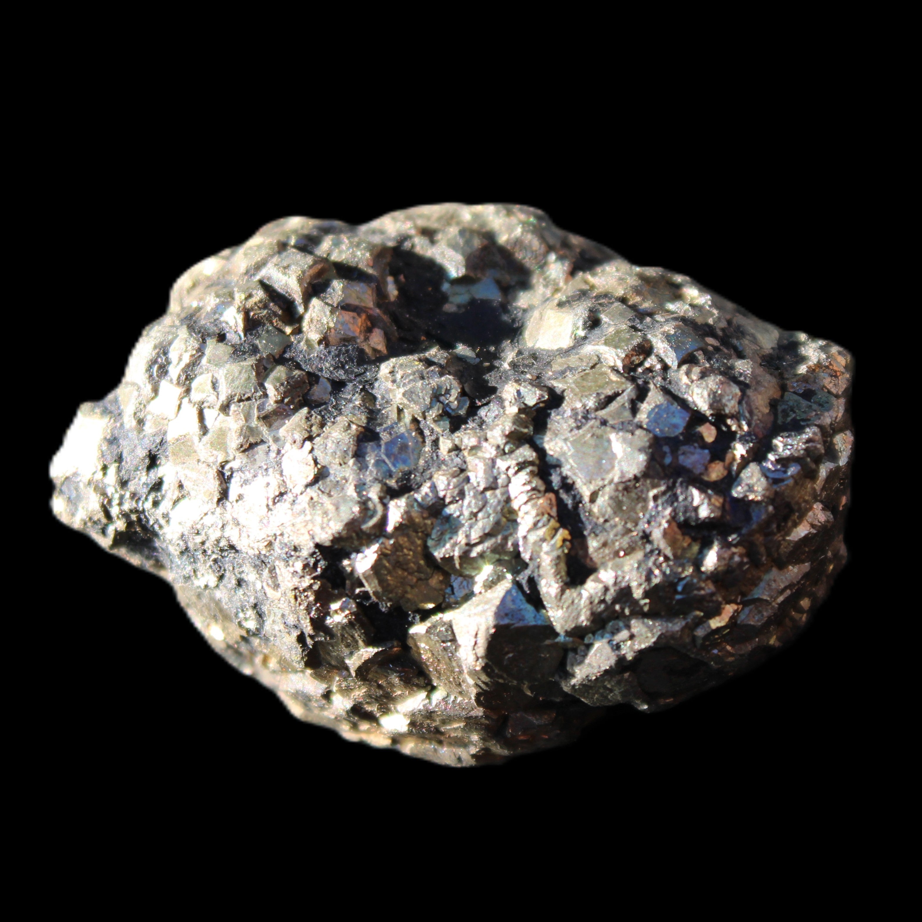 Chalcopyrite cluster from Pakistan 38*27*20mm 59g in sunlight - Rocks and Things Store