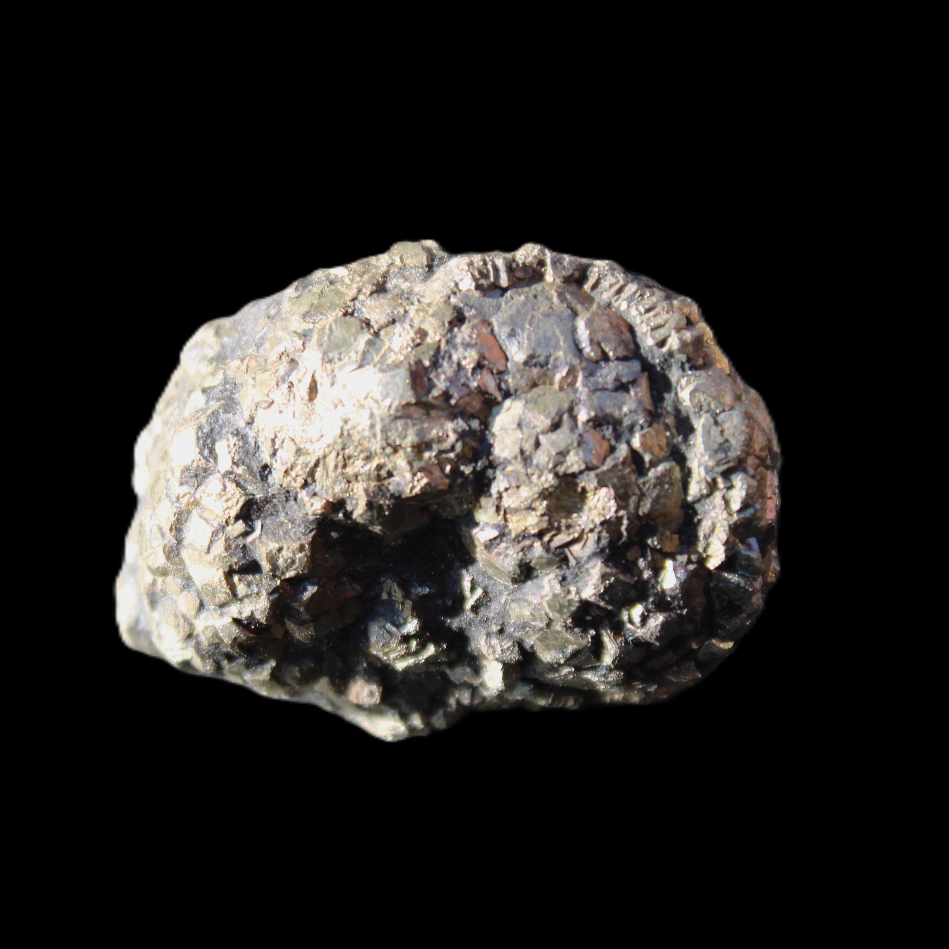 Chalcopyrite cluster from Pakistan 38*27*20mm 59g in sunlight - Rocks and Things Store