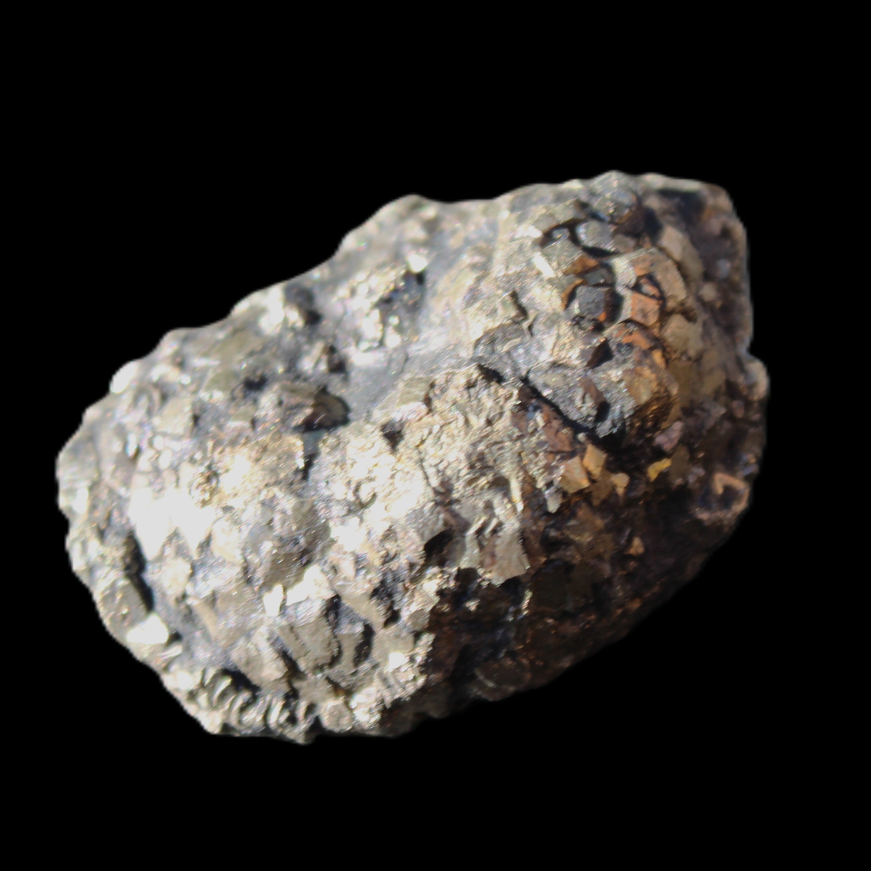 Chalcopyrite cluster from Pakistan 38*27*20mm 59g in sunlight - Rocks and Things Store