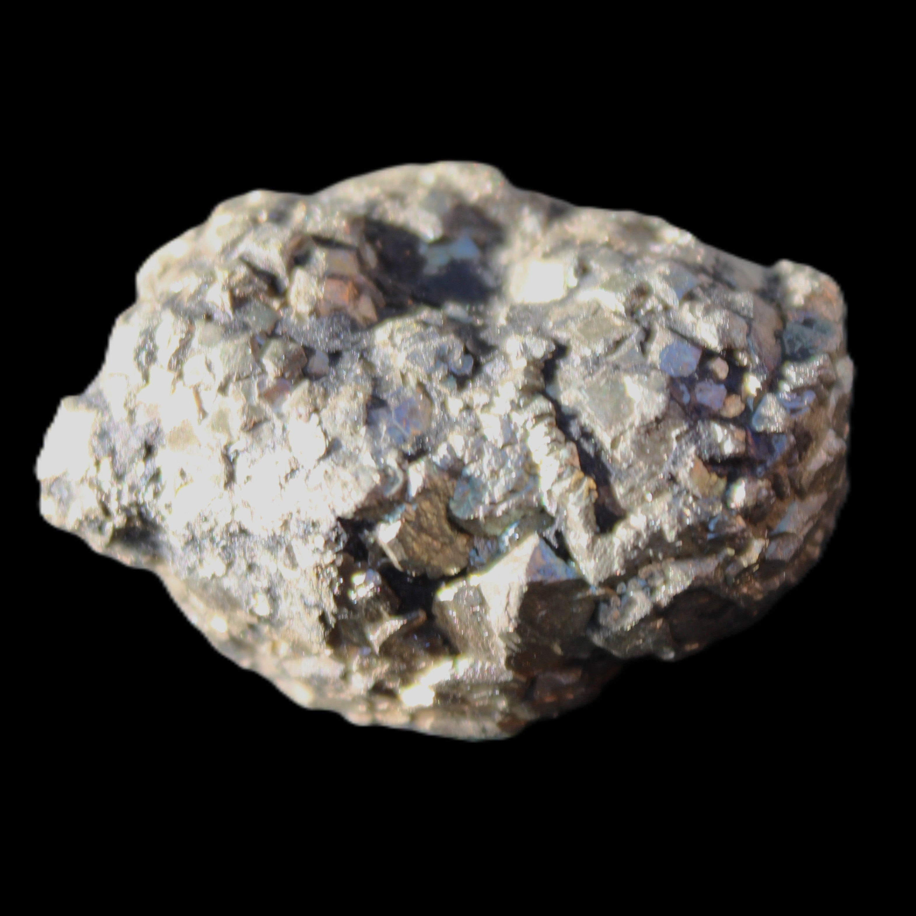 Chalcopyrite cluster from Pakistan 38*27*20mm 59g in sunlight - Rocks and Things Store