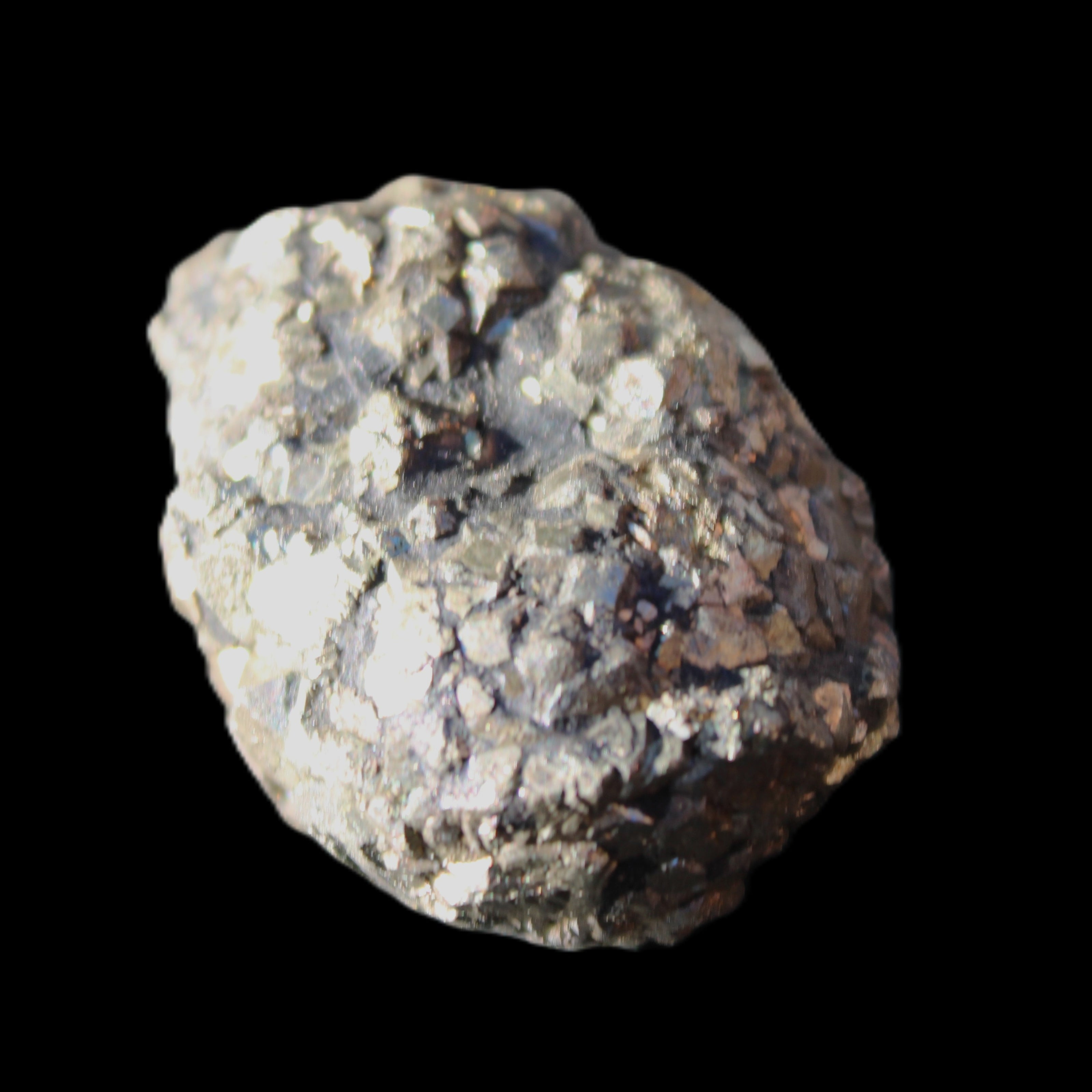 Chalcopyrite cluster from Pakistan 38*27*20mm 59g in sunlight - Rocks and Things Store