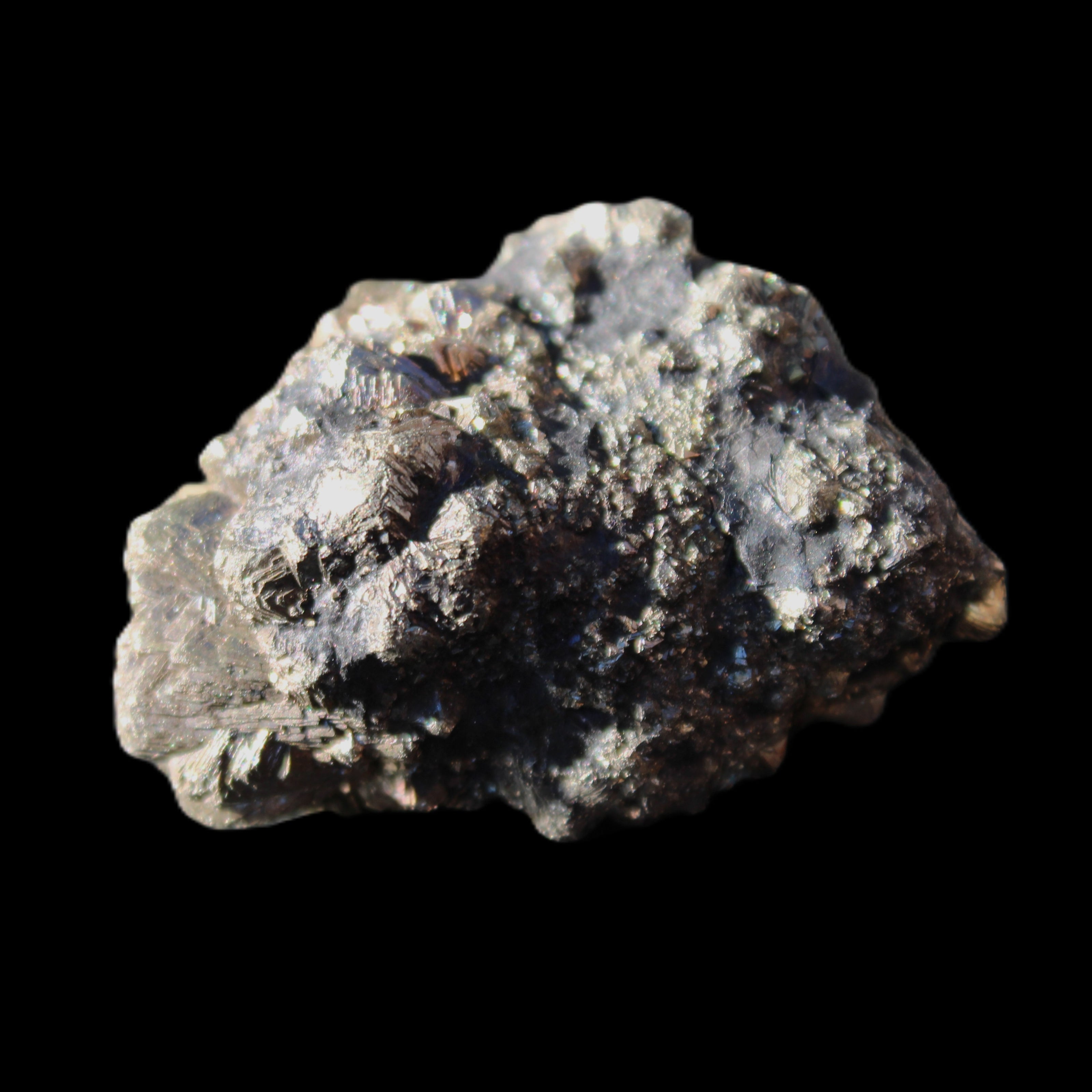 Chalcopyrite cluster from Pakistan 40*25*20mm 53.8g in sunlight - Rocks and Things Store