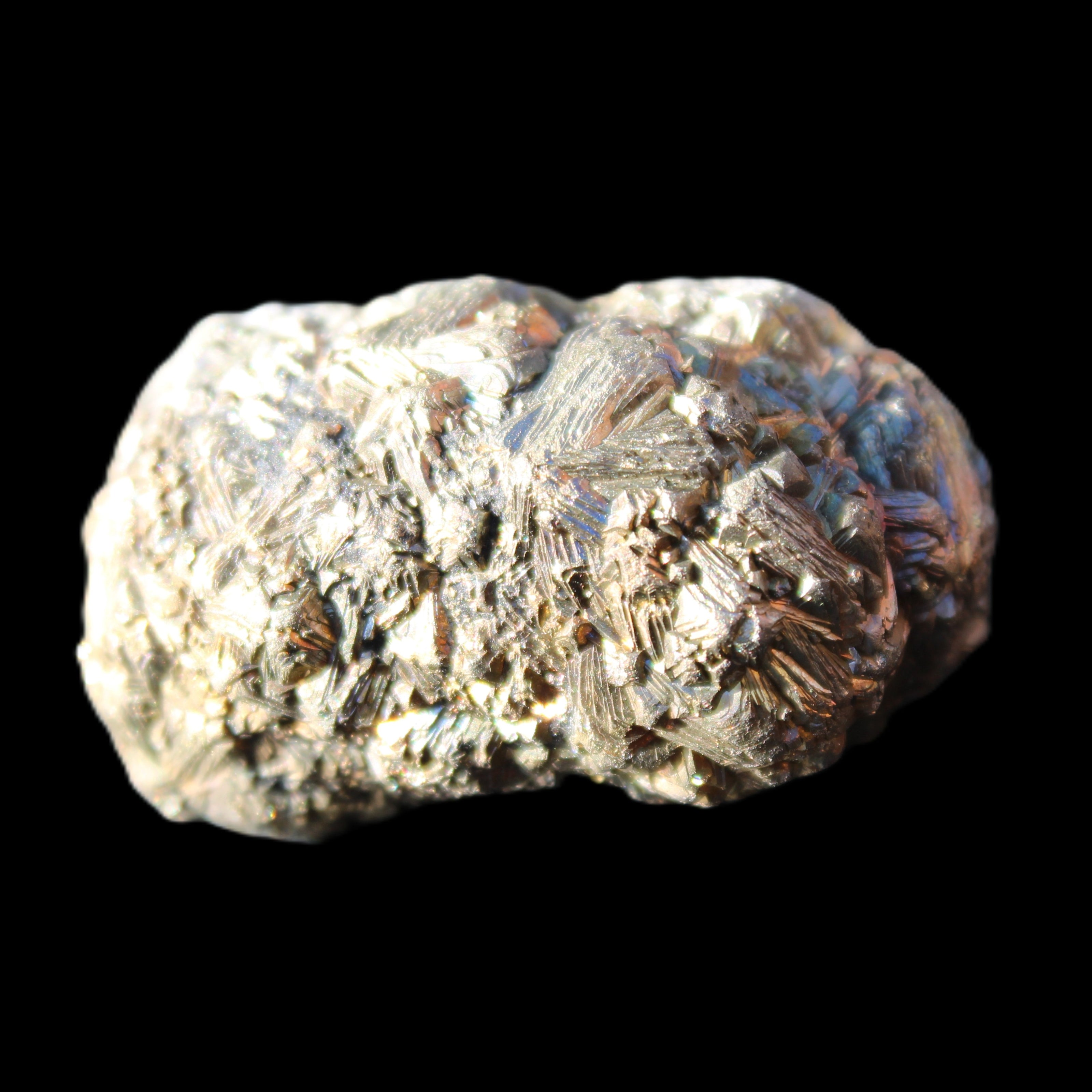 Chalcopyrite cluster from Pakistan 37*22*22mm 53g in sunlight - Rocks and Things Store