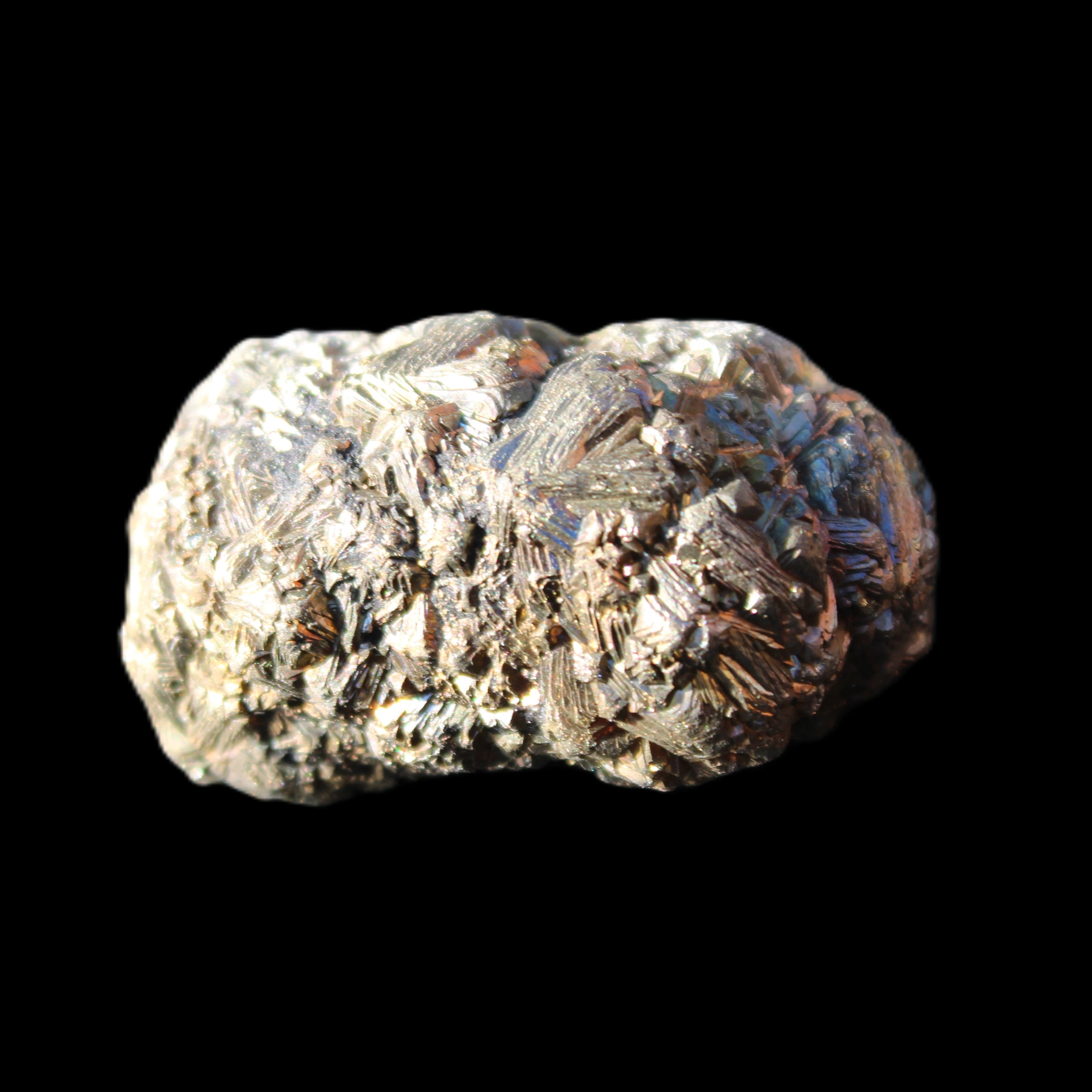 Chalcopyrite cluster from Pakistan 37*22*22mm 53g in sunlight - Rocks and Things Store