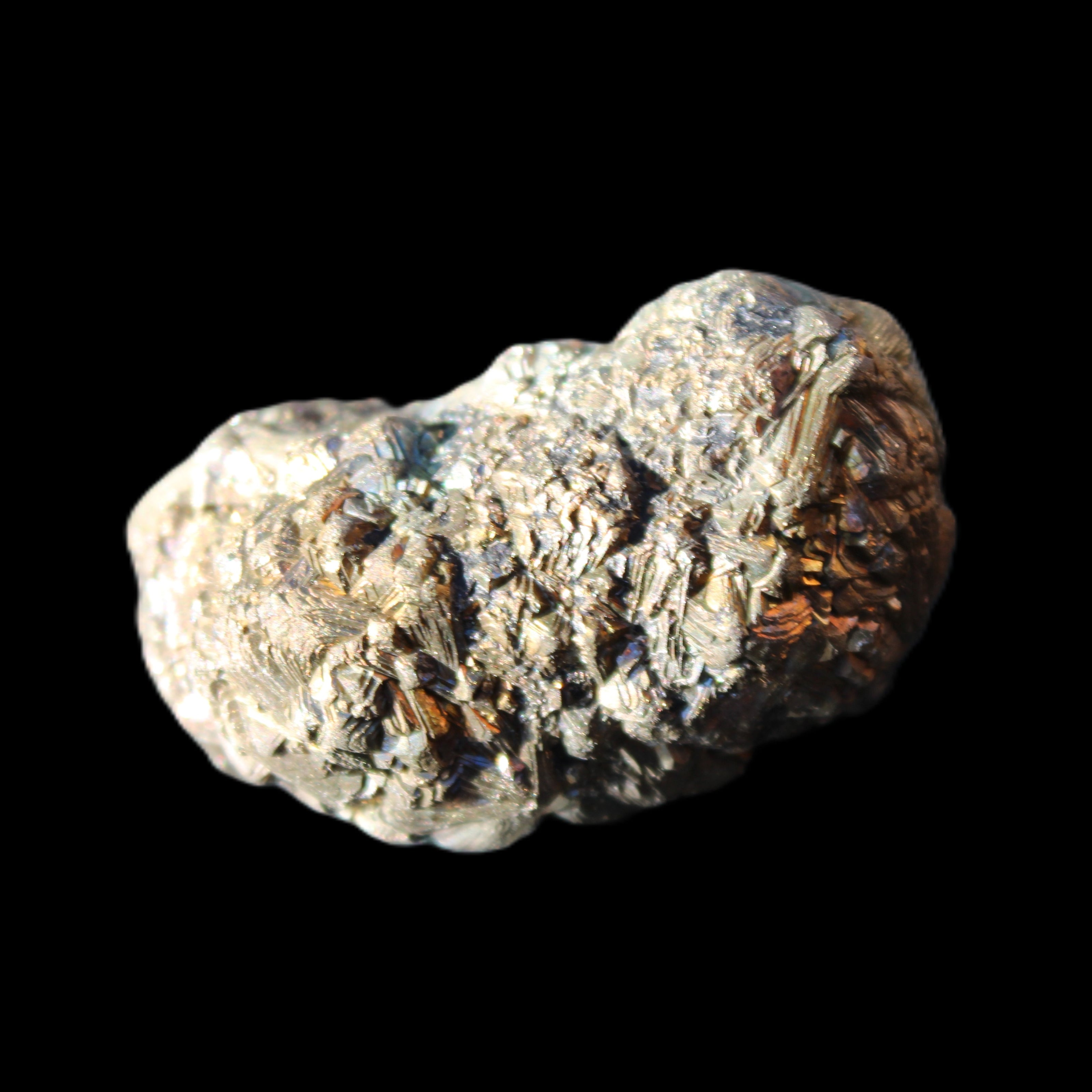 Chalcopyrite cluster from Pakistan 37*22*22mm 53g in sunlight - Rocks and Things Store