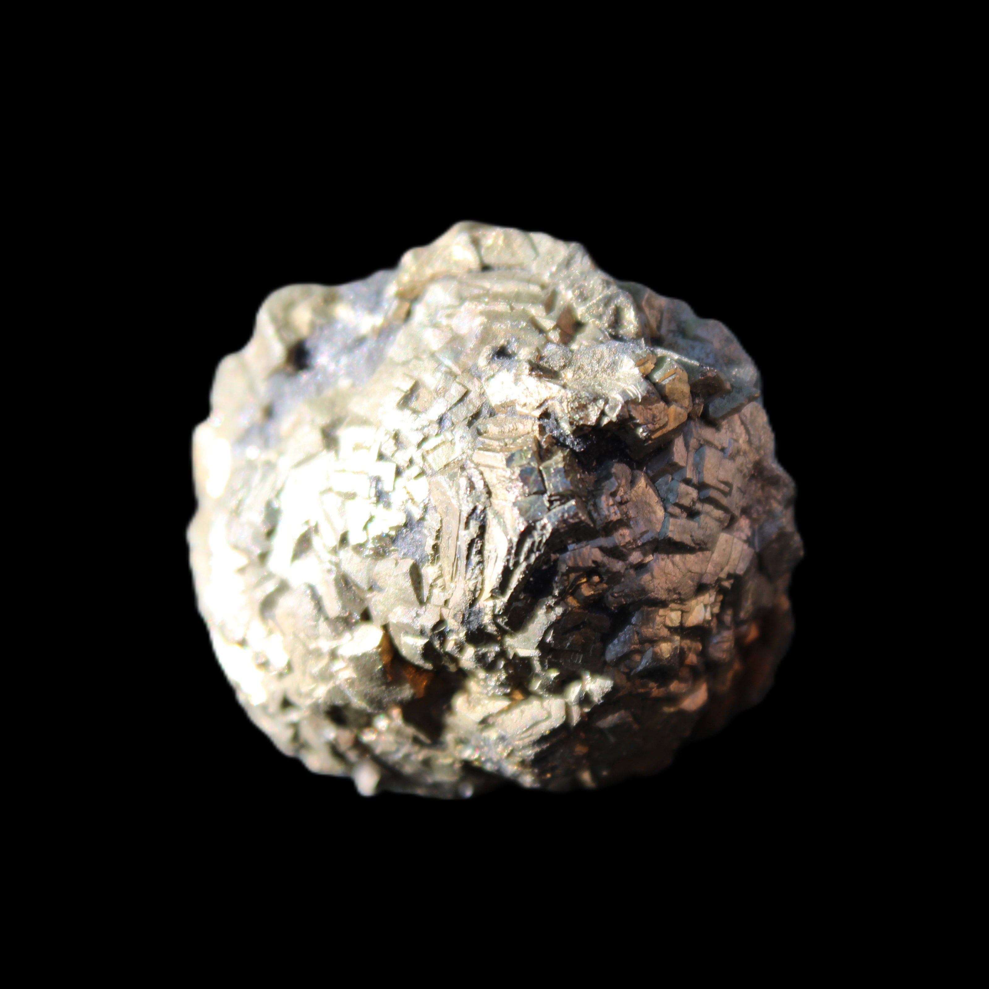 Chalcopyrite cluster from Pakistan 30*25*23mm 54.5g in sunlight - Rocks and Things Store