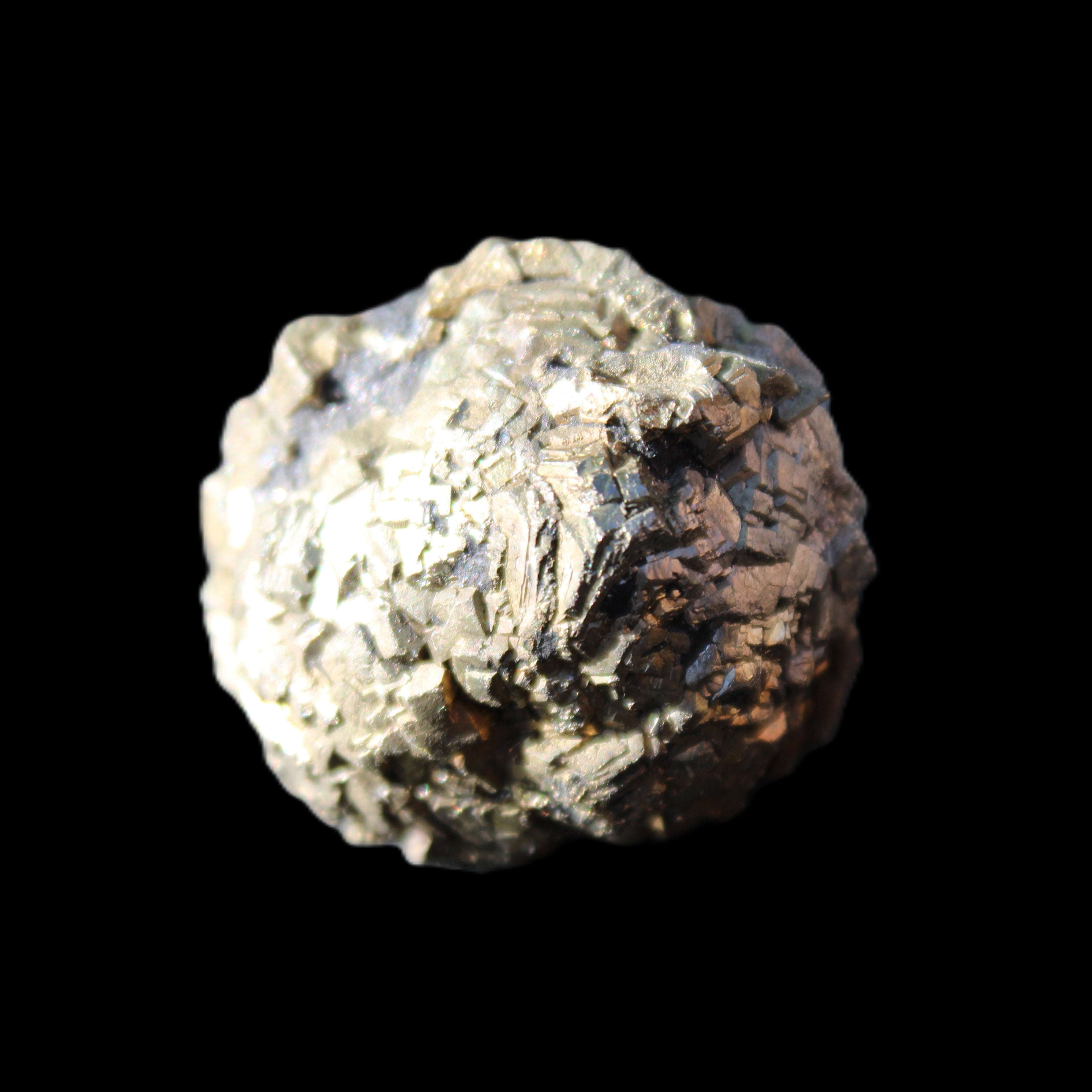 Chalcopyrite cluster from Pakistan 30*25*23mm 54.5g in sunlight - Rocks and Things Store