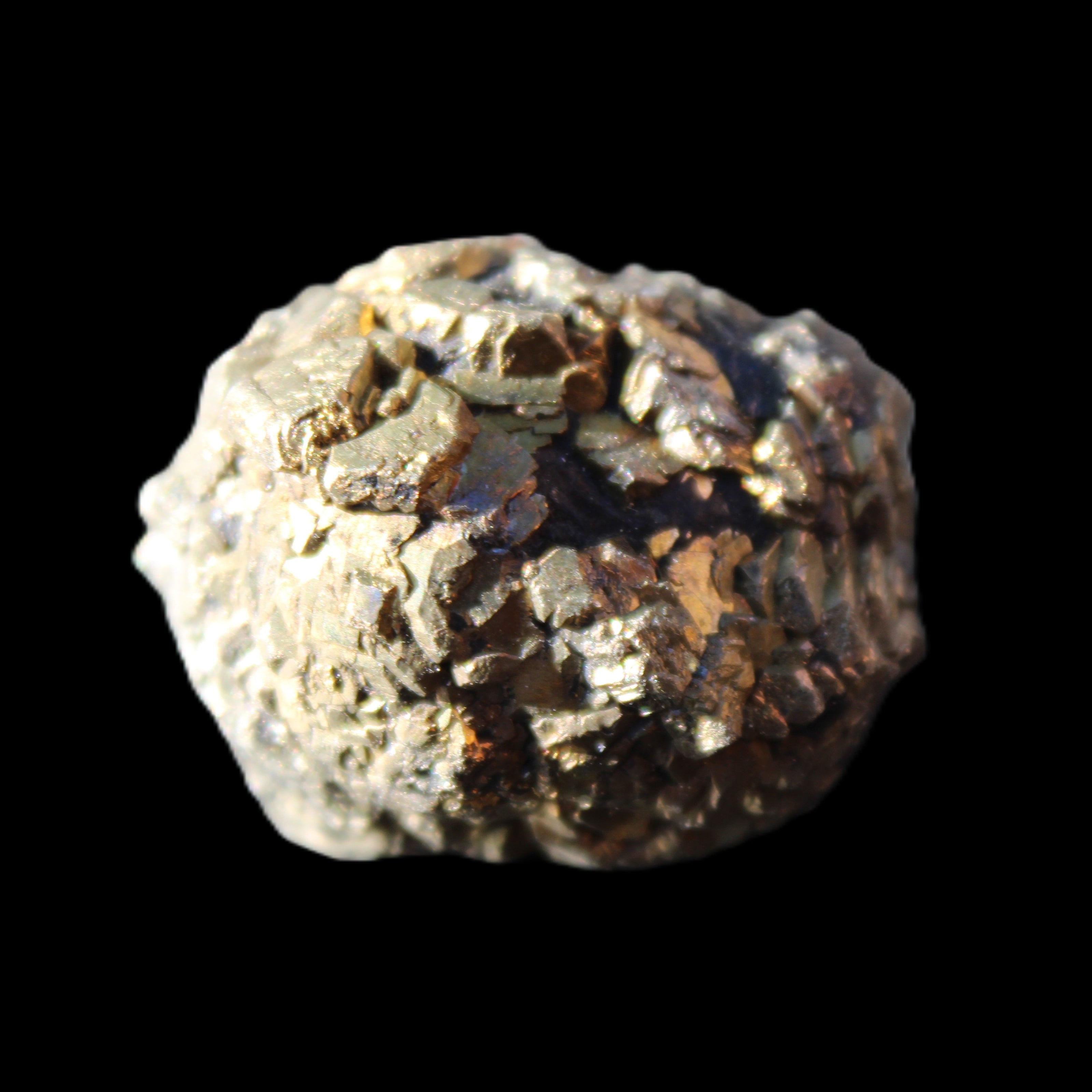 Chalcopyrite cluster from Pakistan 30*25*23mm 54.5g in sunlight - Rocks and Things Store