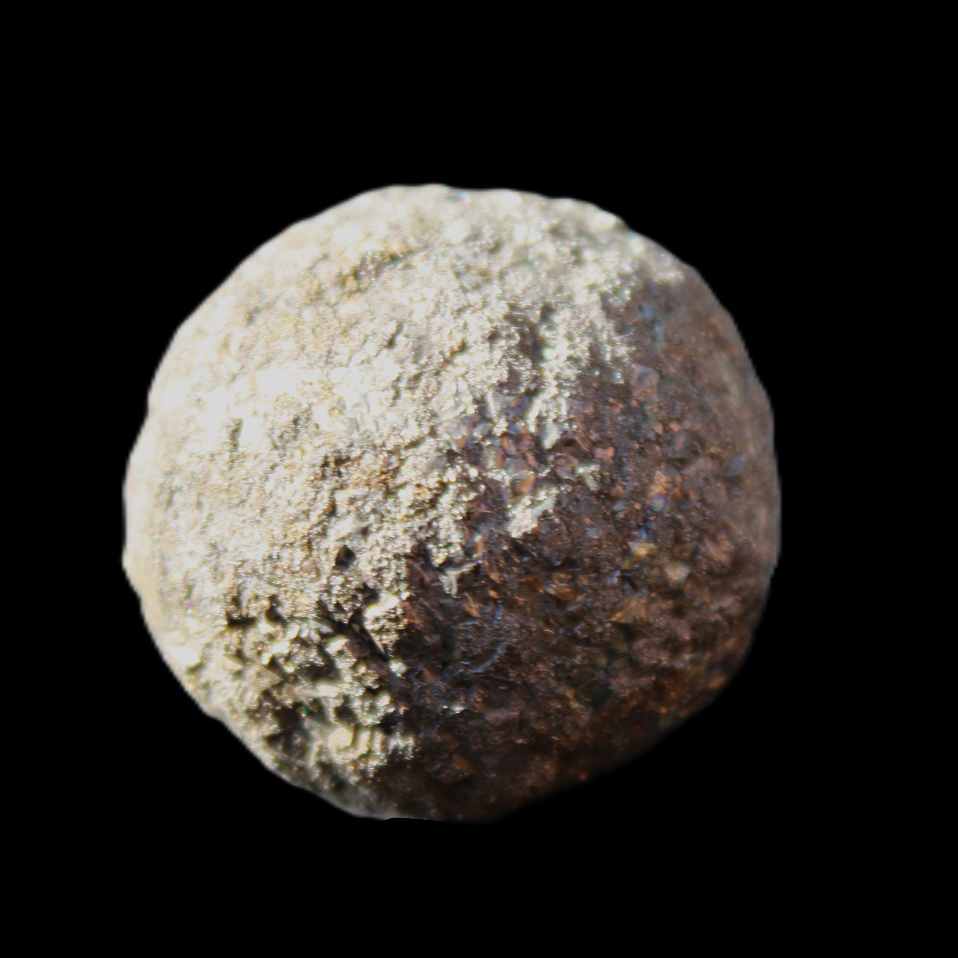 Chalcopyrite cluster sphere from Pakistan 25mm 41g in sunlight - Rocks and Things Store