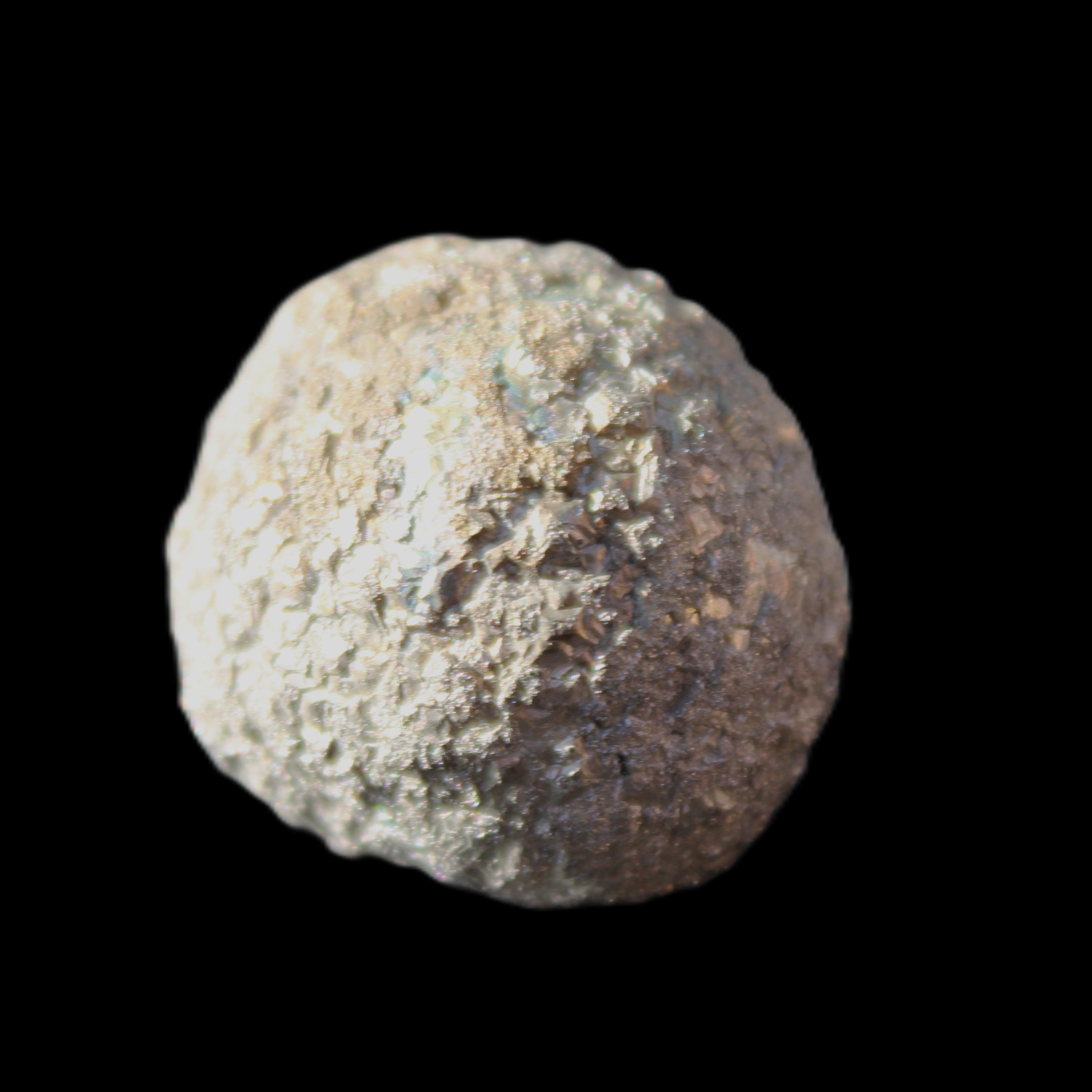 Chalcopyrite cluster sphere from Pakistan 25mm 41g in sunlight - Rocks and Things Store