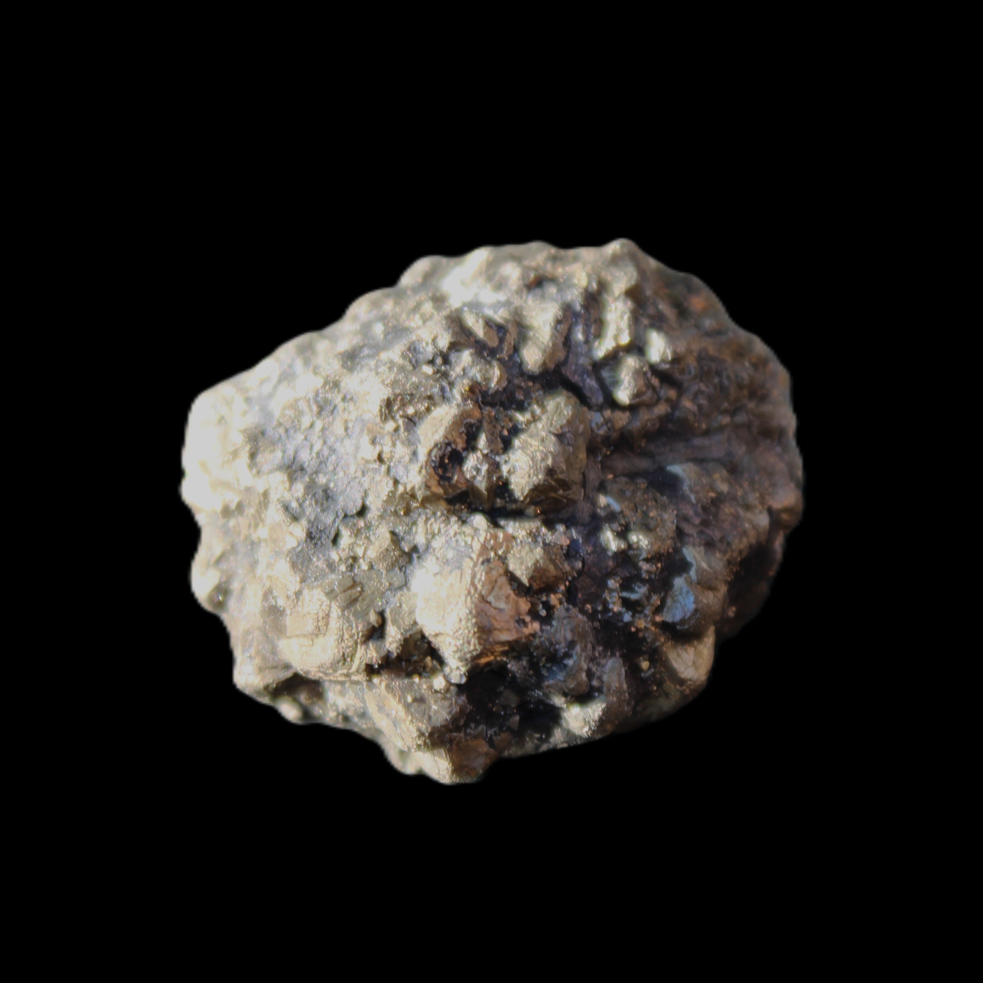 Chalcopyrite cluster from Pakistan 30*24*24mm 40g in sunlight - Rocks and Things Store