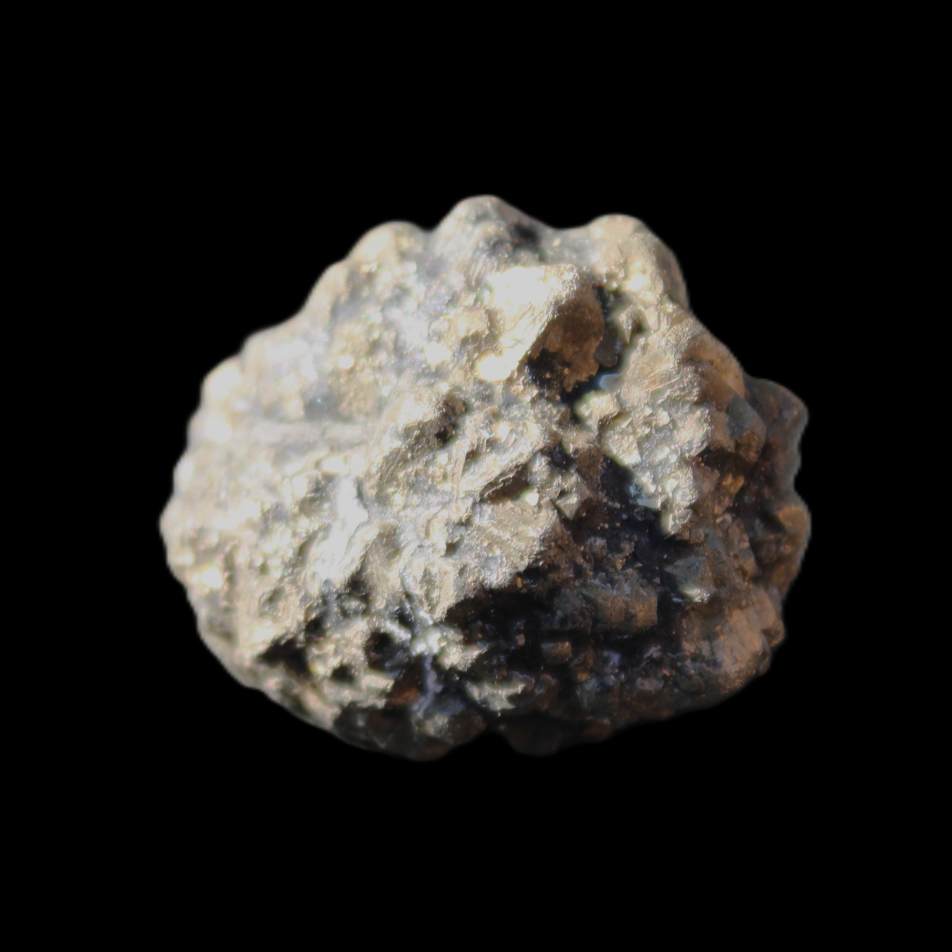 Chalcopyrite cluster from Pakistan 30*24*24mm 40g in sunlight - Rocks and Things Store