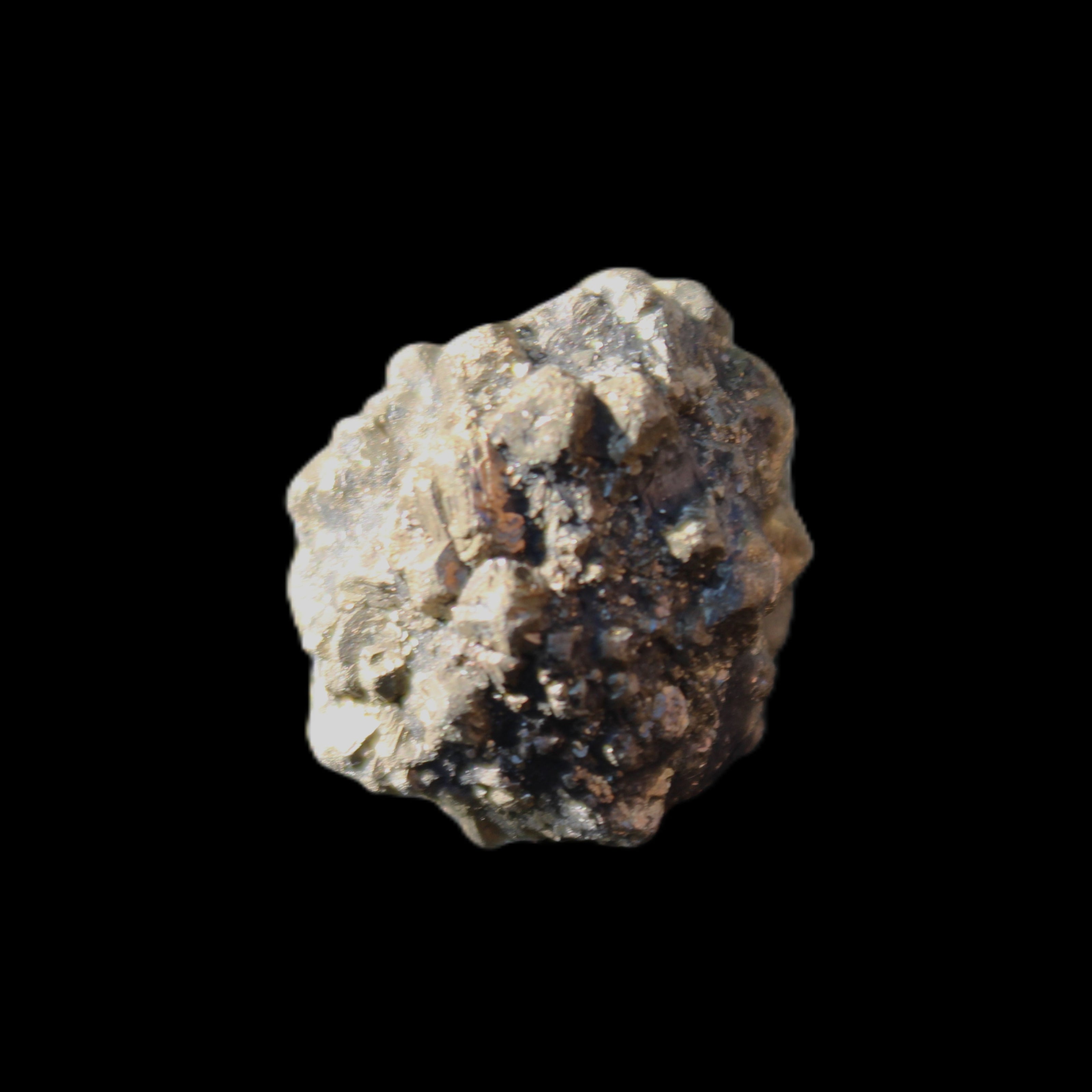 Chalcopyrite cluster from Pakistan 30*24*24mm 40g in sunlight - Rocks and Things Store