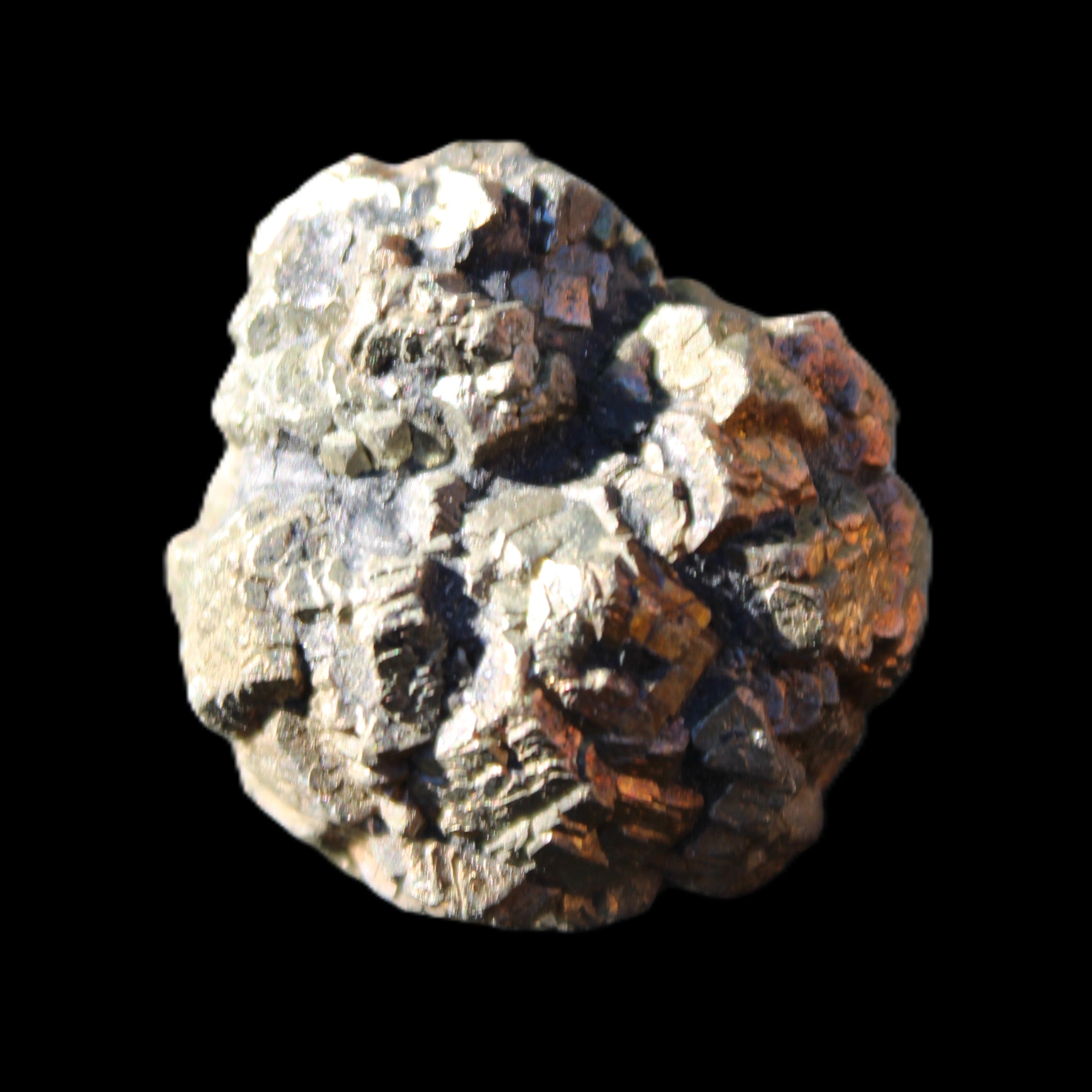 Chalcopyrite cluster from Pakistan 32*30*25mm 63.5g in sunlight - Rocks and Things Store