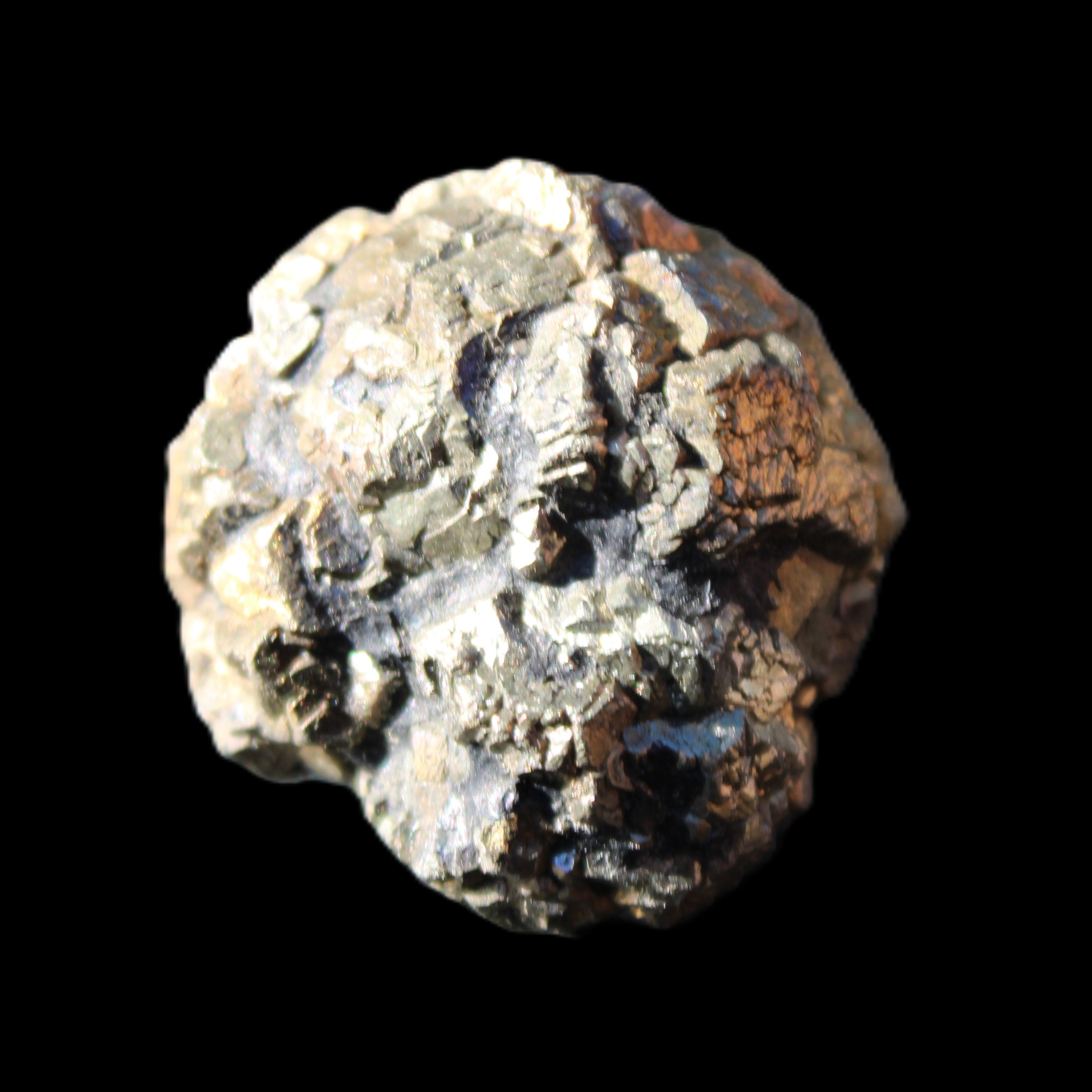 Chalcopyrite cluster from Pakistan 32*30*25mm 63.5g in sunlight - Rocks and Things Store