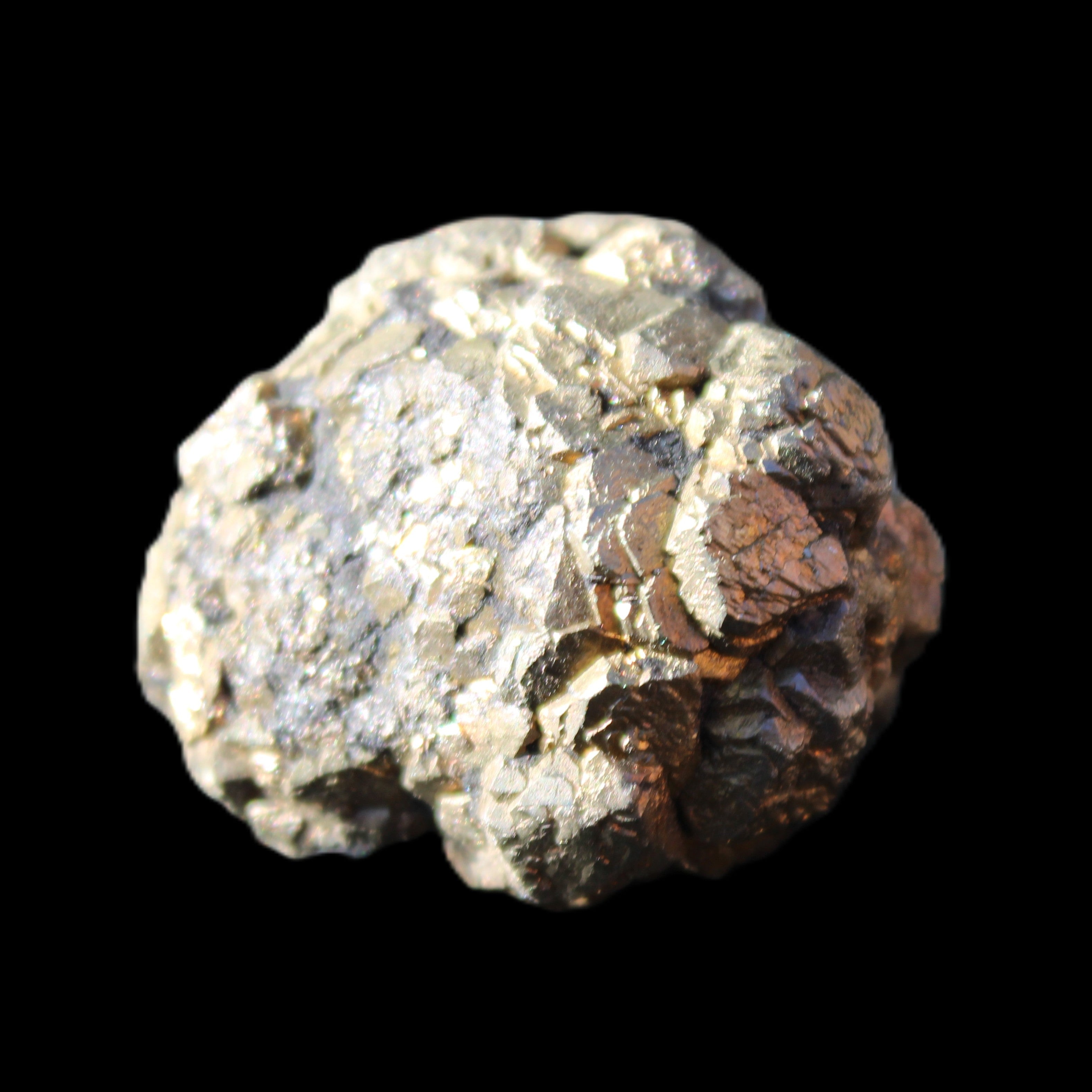 Chalcopyrite cluster from Pakistan 32*30*25mm 63.5g in sunlight - Rocks and Things Store