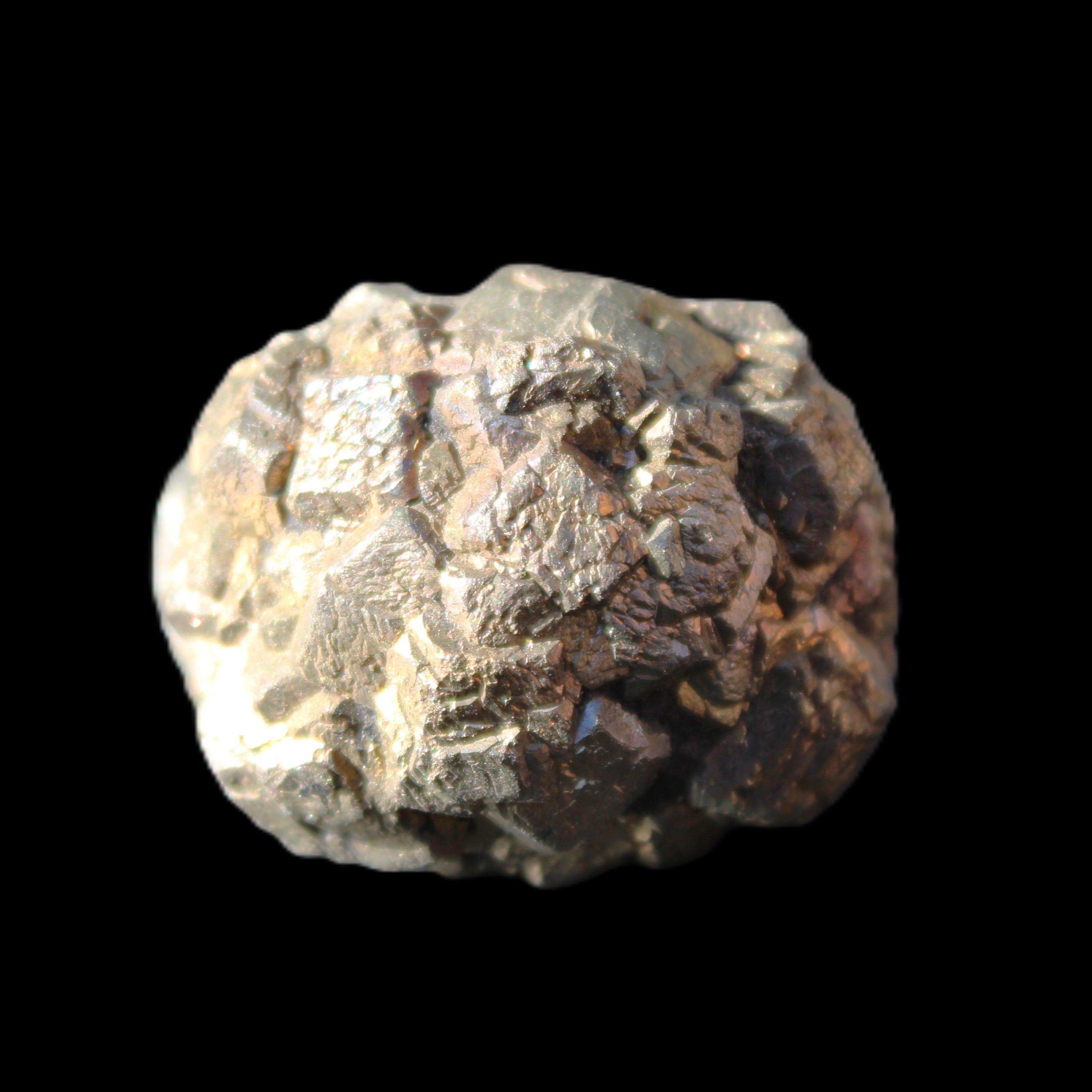 Chalcopyrite cluster from Pakistan 32*30*25mm 63.5g in sunlight - Rocks and Things Store