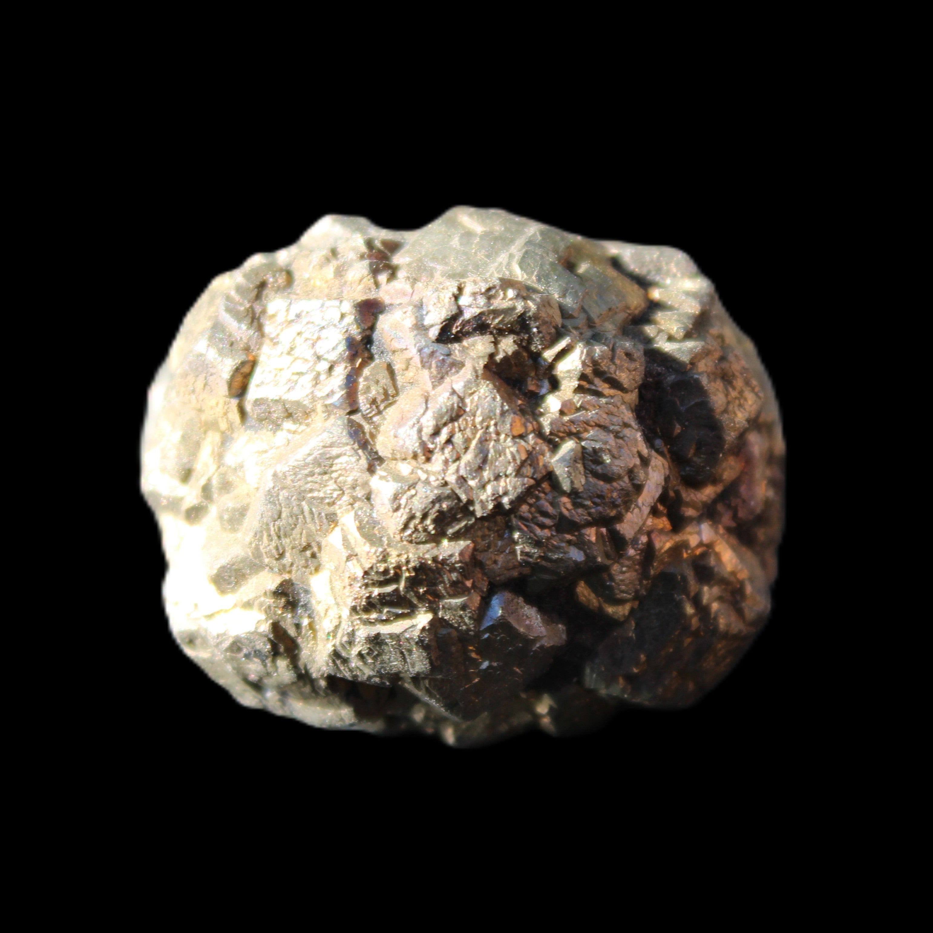 Chalcopyrite cluster from Pakistan 32*30*25mm 63.5g in sunlight - Rocks and Things Store