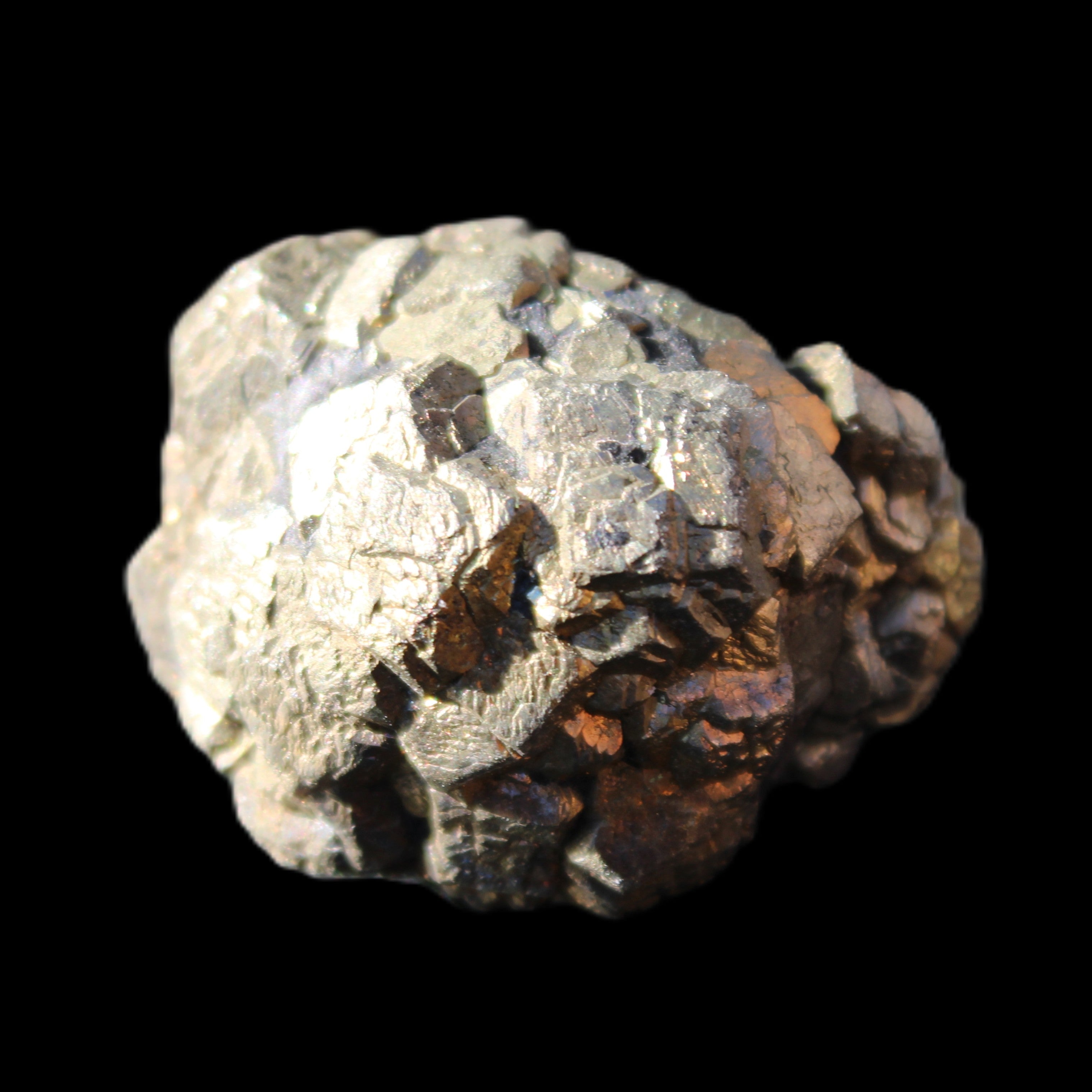 Chalcopyrite cluster from Pakistan 32*30*25mm 63.5g in sunlight - Rocks and Things Store