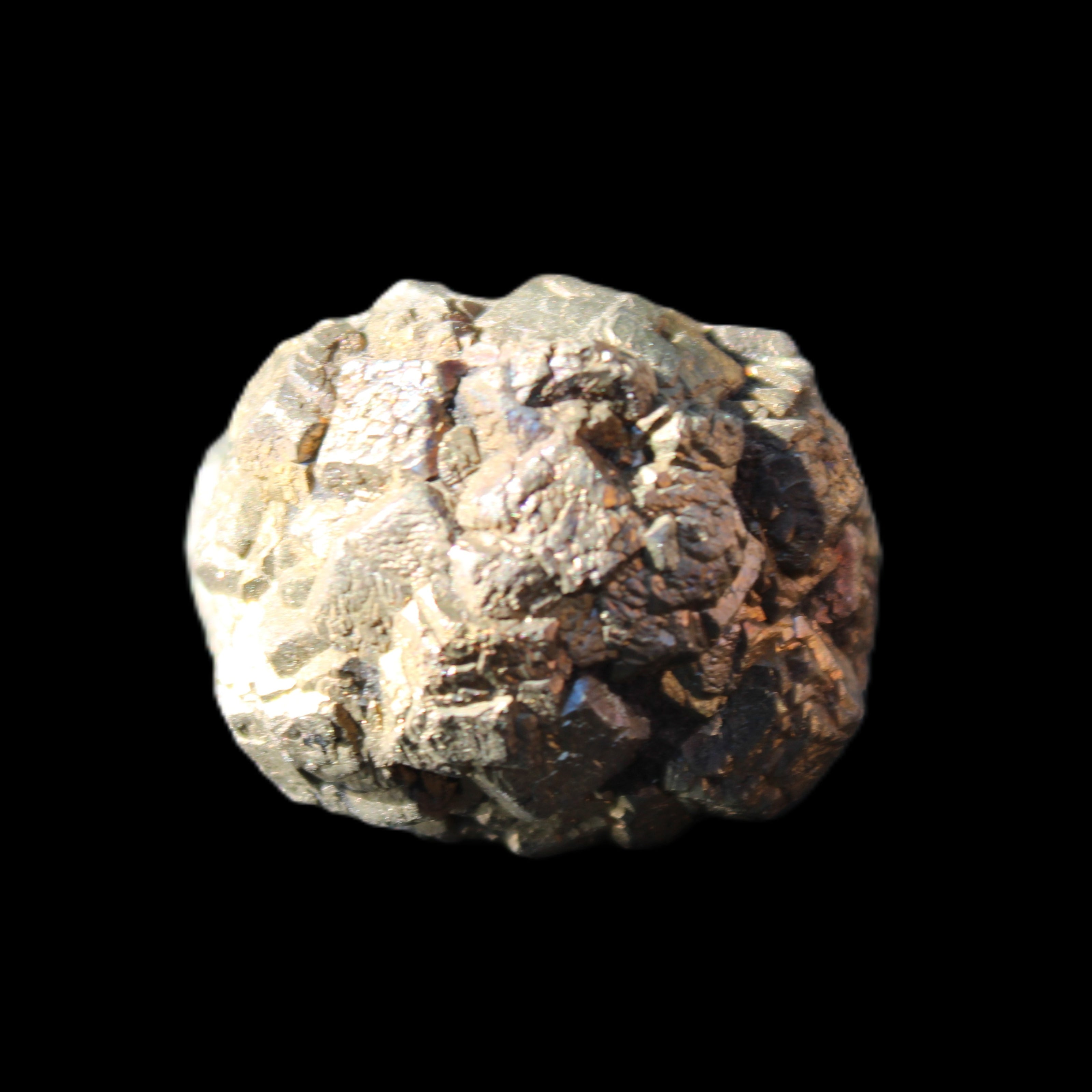 Chalcopyrite cluster from Pakistan 32*30*25mm 63.5g in sunlight - Rocks and Things Store