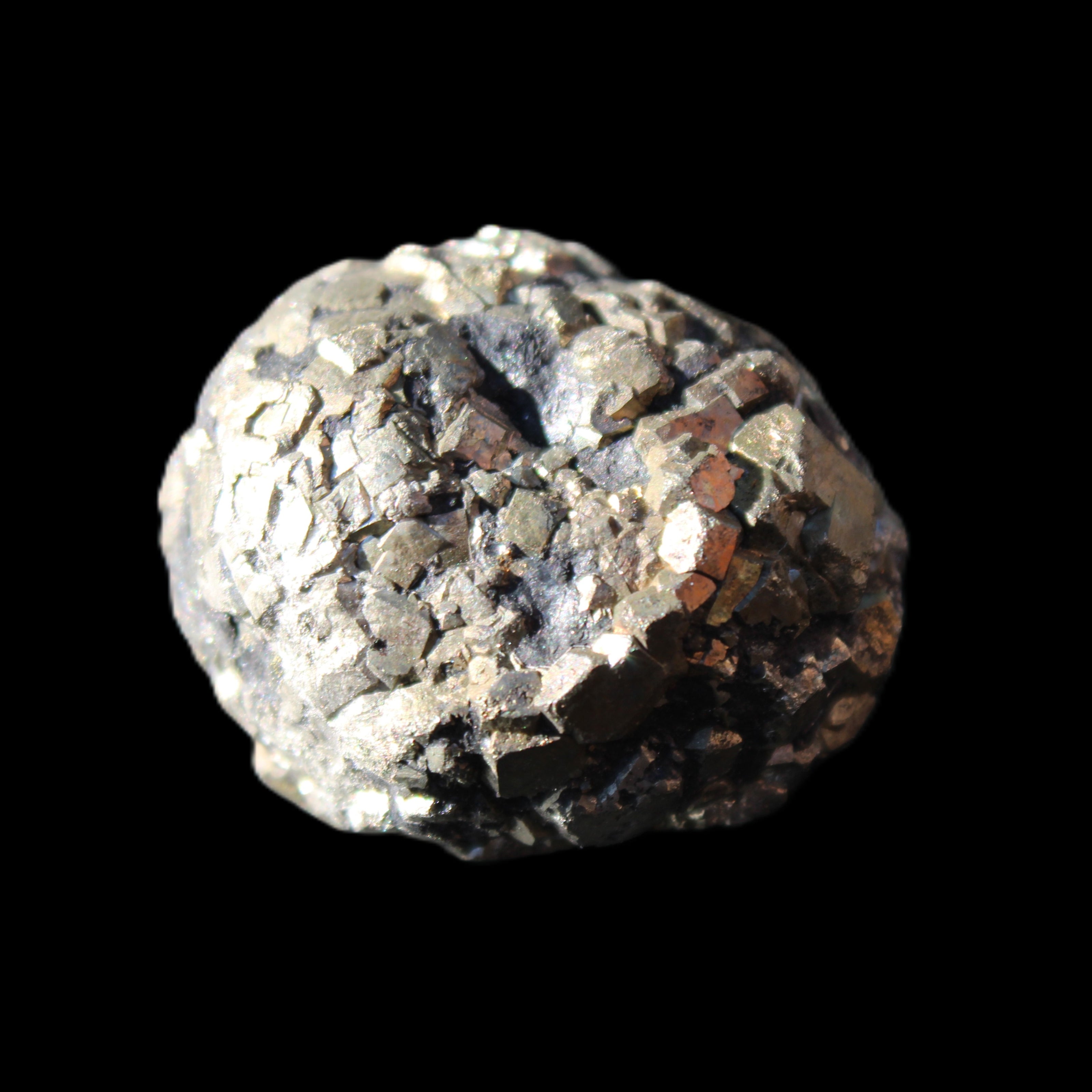 Chalcopyrite cluster from Pakistan 30*25*20mm 51.6g in sunlight - Rocks and Things Store