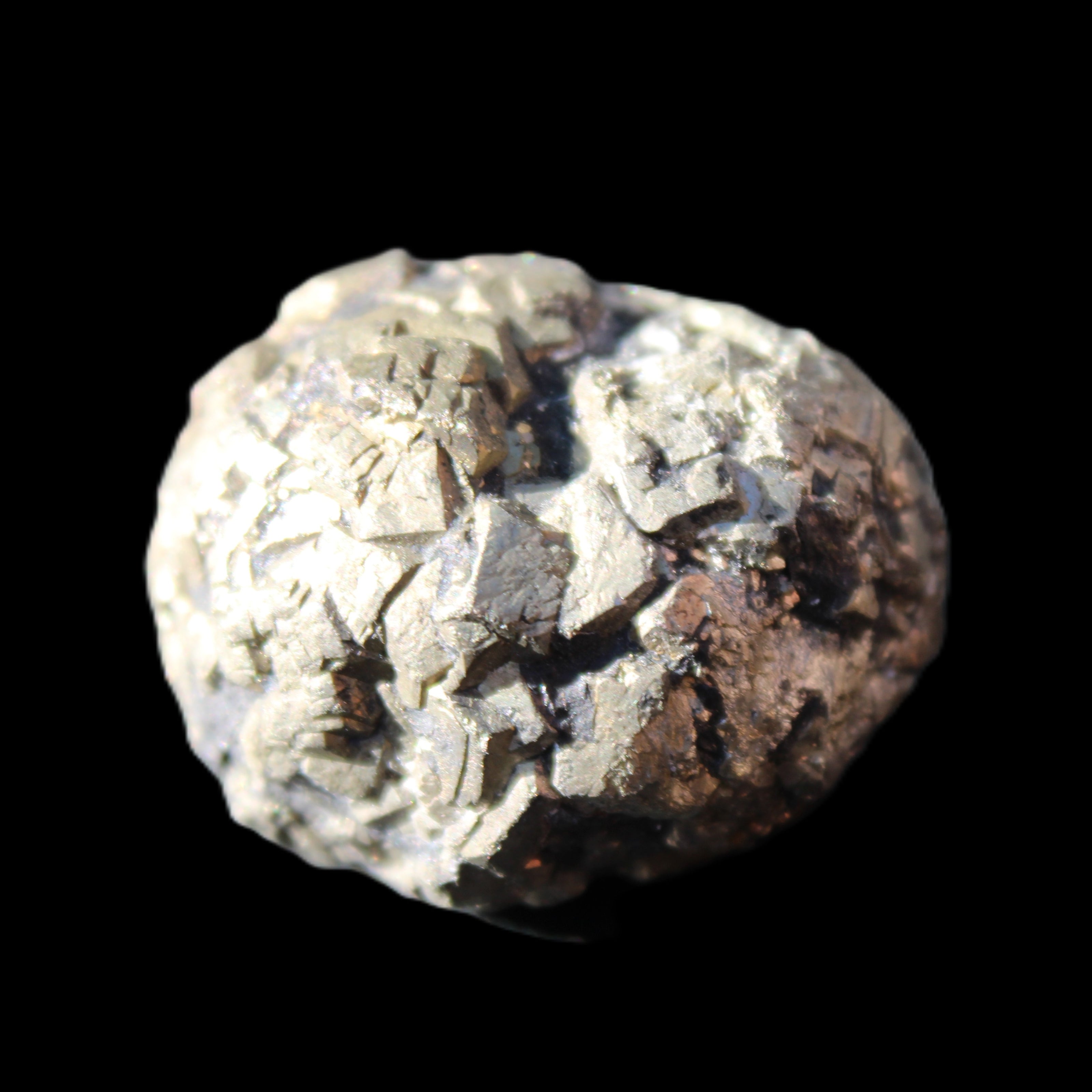 Chalcopyrite cluster from Pakistan 30*25*20mm 51.6g in sunlight - Rocks and Things Store