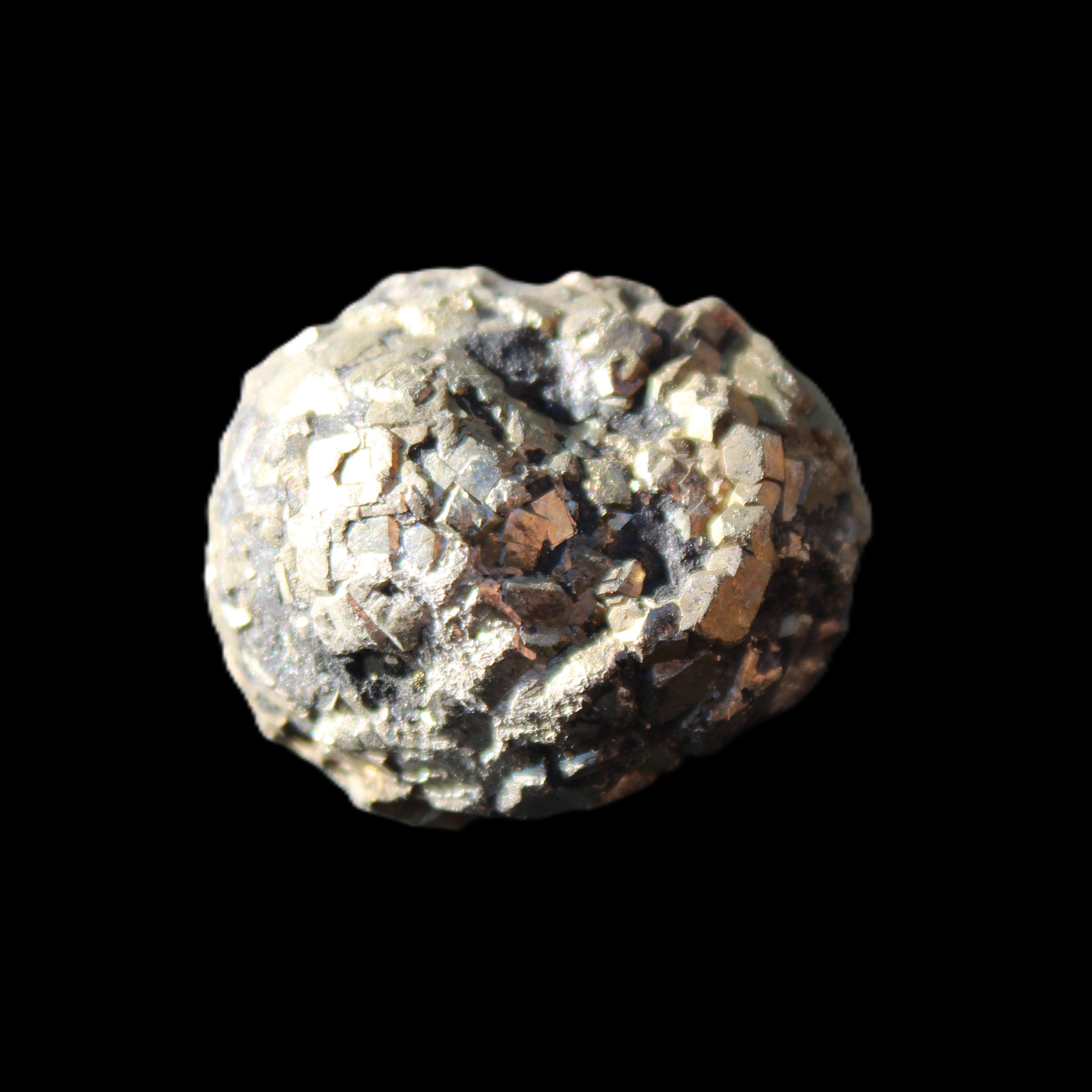 Chalcopyrite cluster from Pakistan 30*25*20mm 51.6g in sunlight - Rocks and Things Store