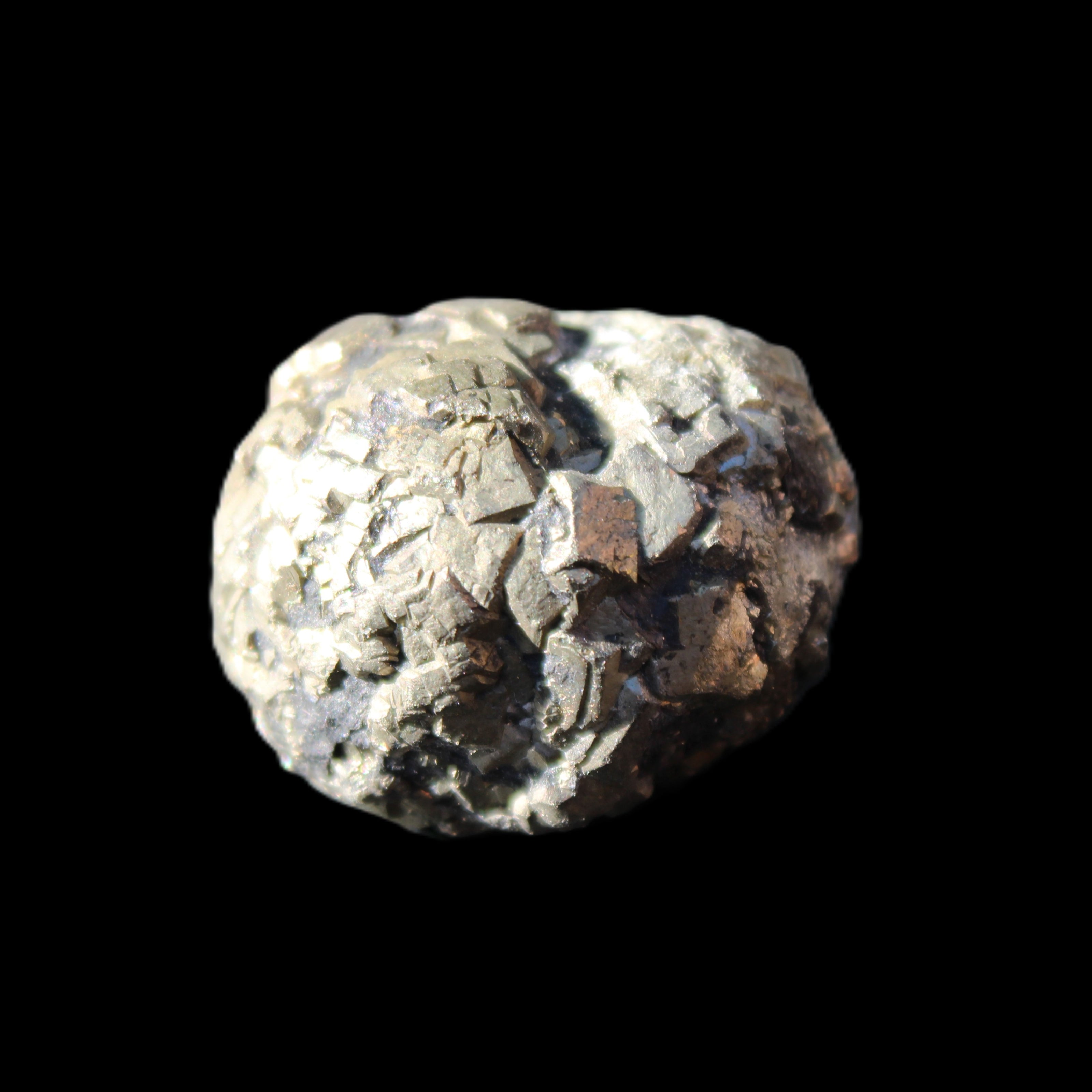 Chalcopyrite cluster from Pakistan 30*25*20mm 51.6g in sunlight - Rocks and Things Store