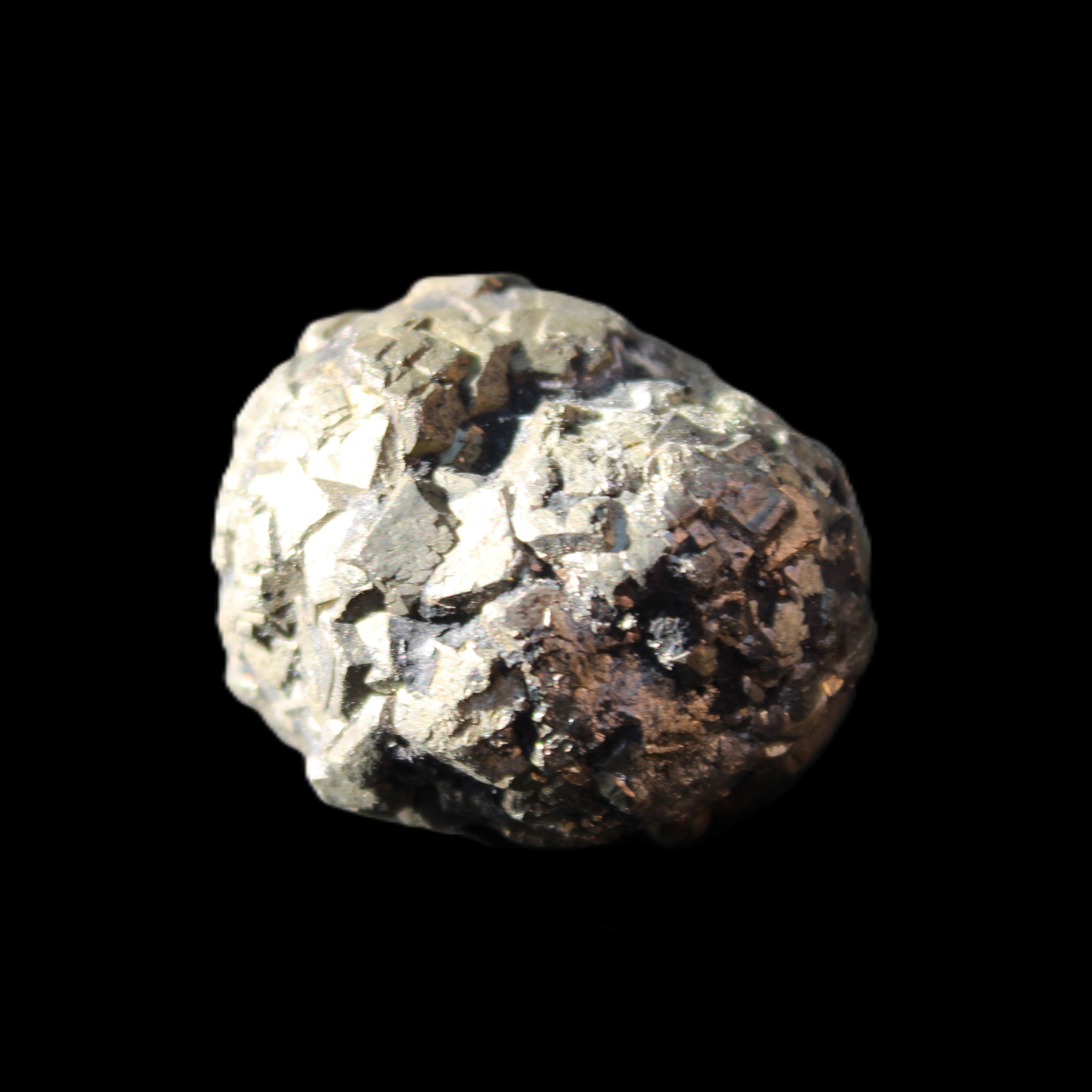 Chalcopyrite cluster from Pakistan 30*25*20mm 51.6g in sunlight - Rocks and Things Store