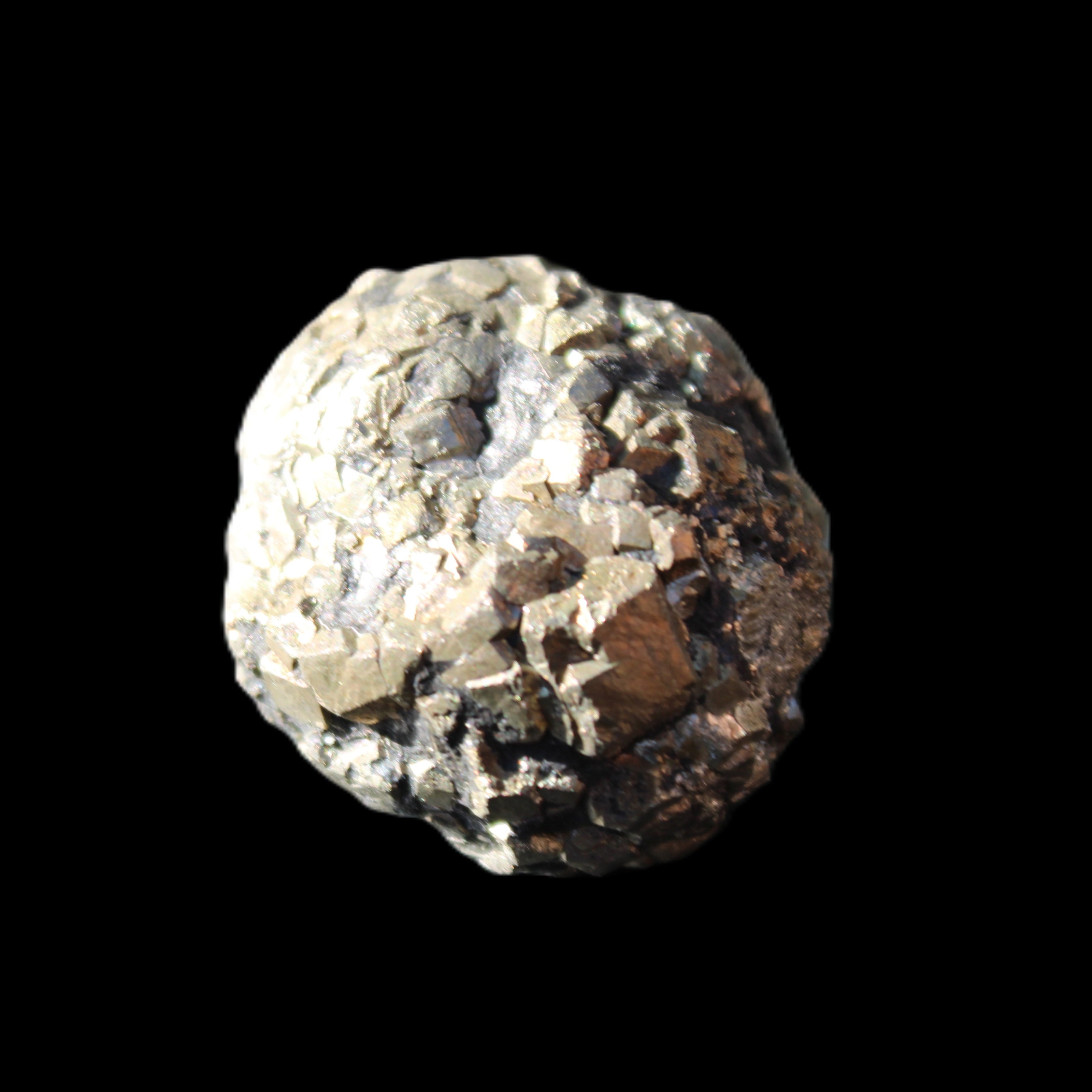 Chalcopyrite cluster from Pakistan 30*25*20mm 51.6g in sunlight - Rocks and Things Store