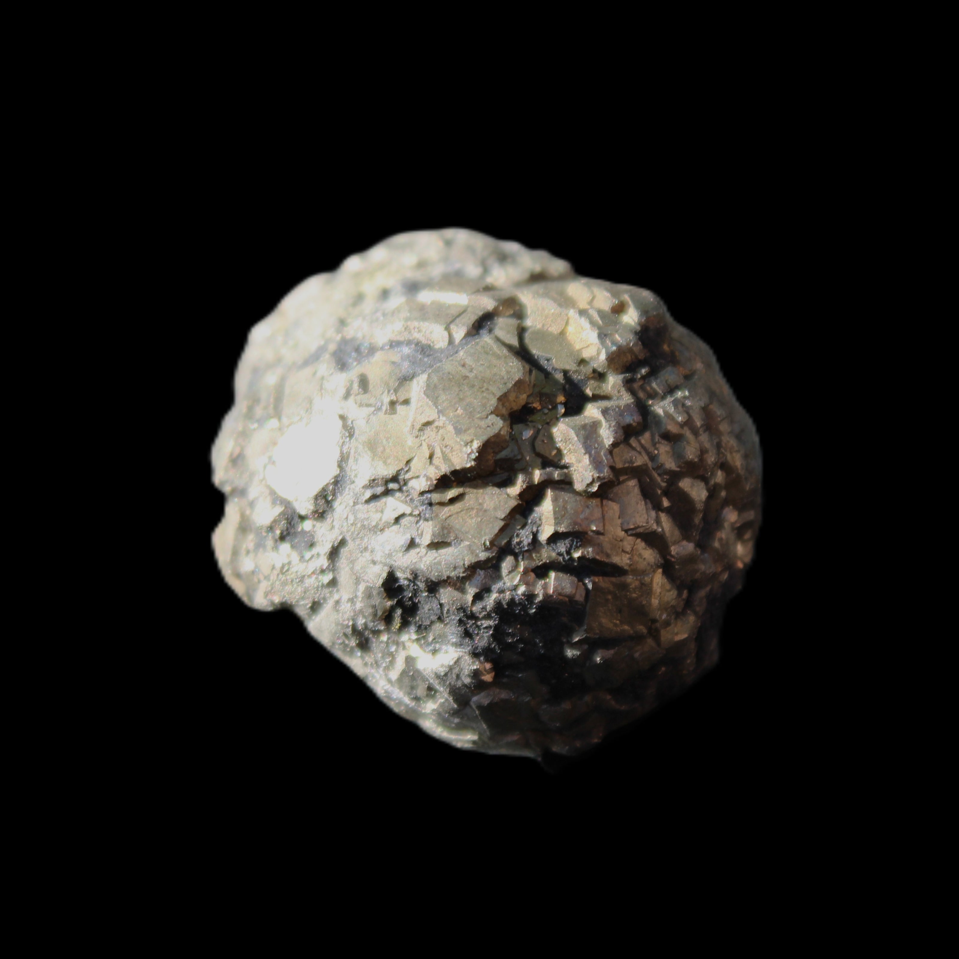 Chalcopyrite cluster from Pakistan 30*25*20mm 51.6g in sunlight - Rocks and Things Store